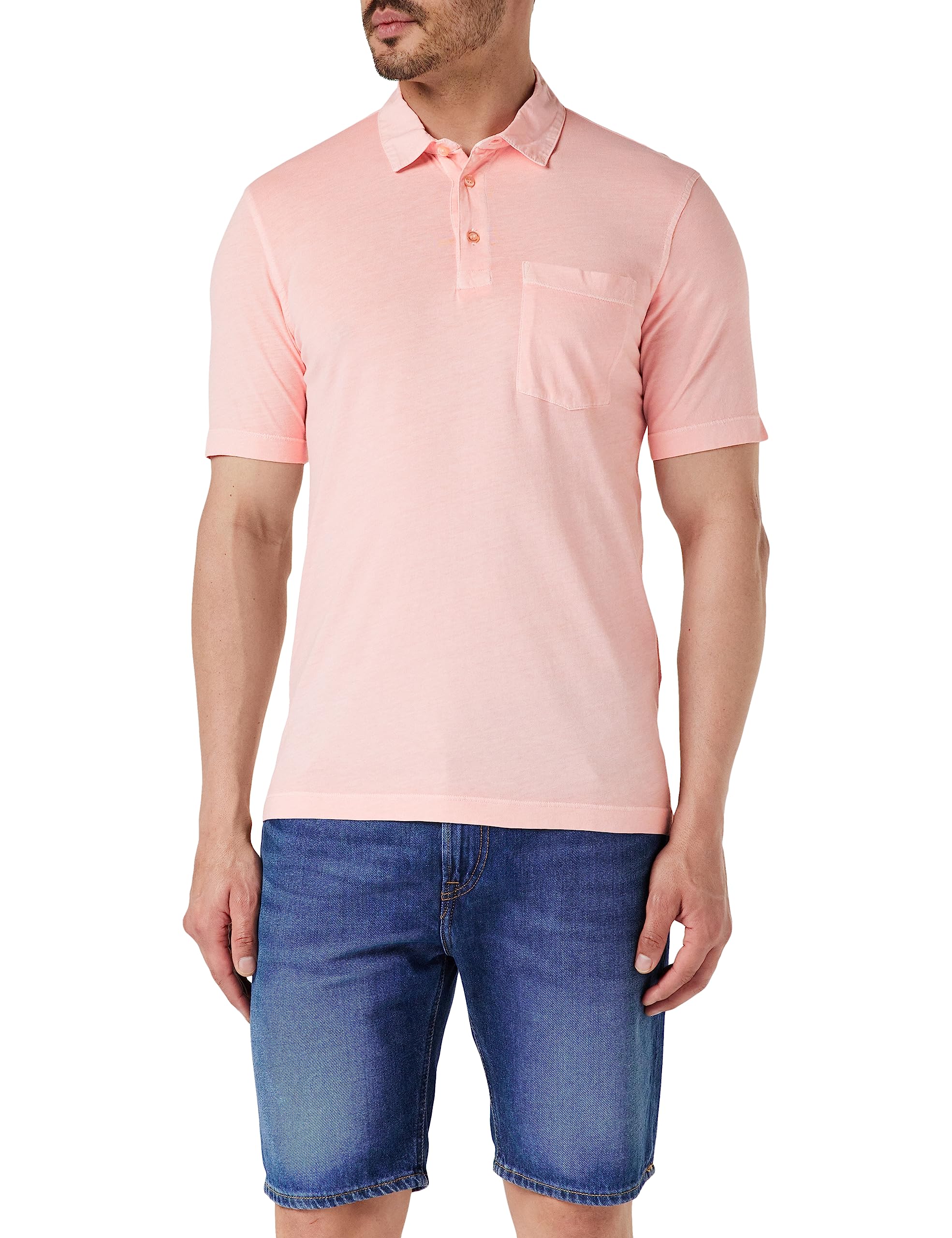 United Colors of Benetton Men's Polo Shirt M/M 3gr6u3010, Pastel Pink 86p, XS