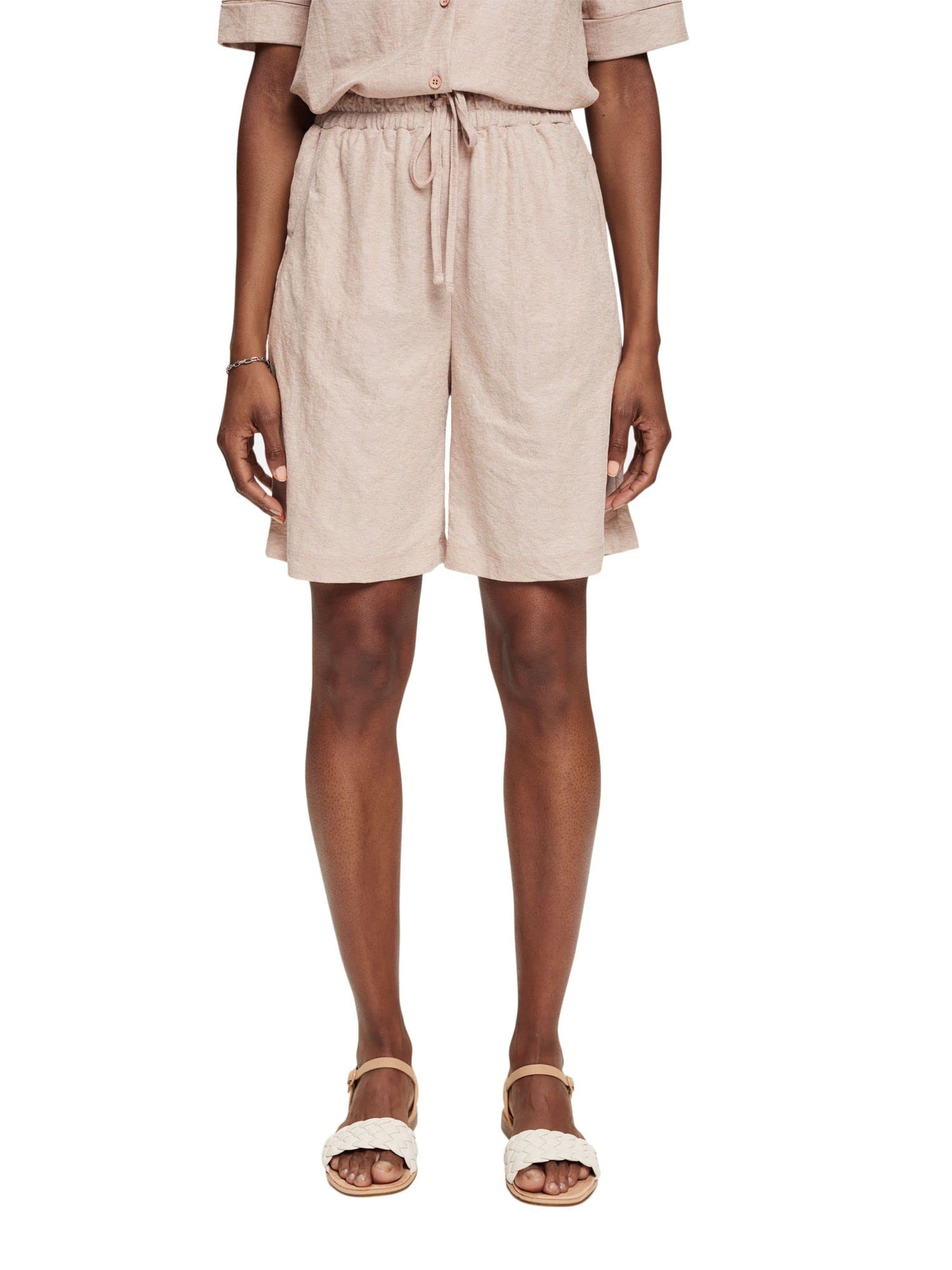 ESPRIT Women's 062EE1C303 Shorts, 240/TAUPE, XS