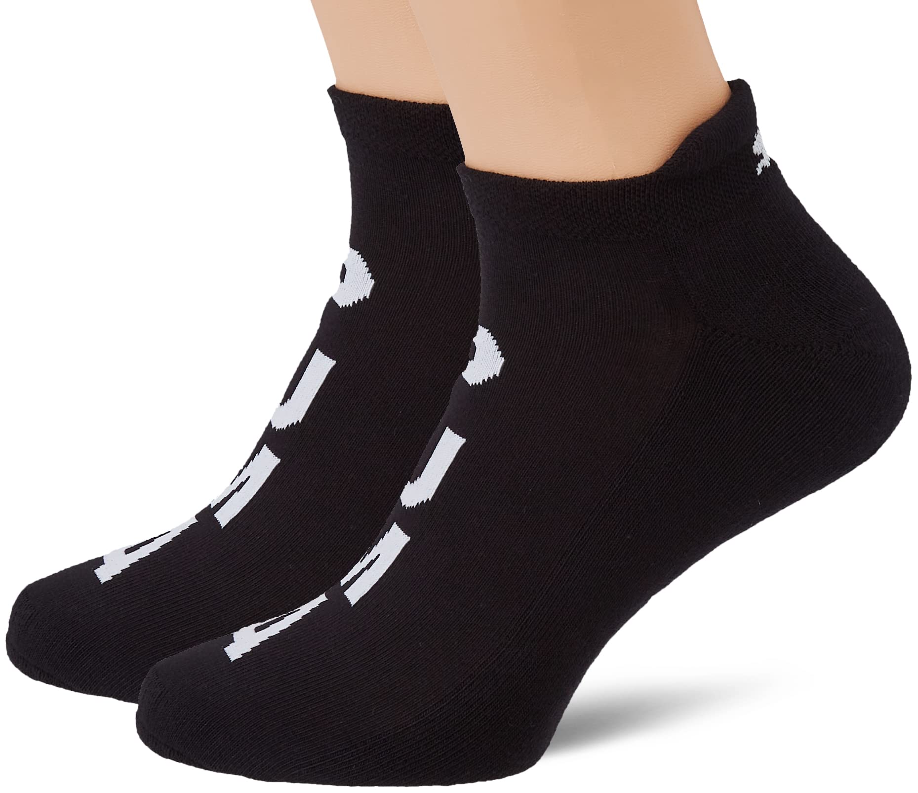 PUMA Men's Logo Sneaker, Black, 39-42 (Pack of 4)