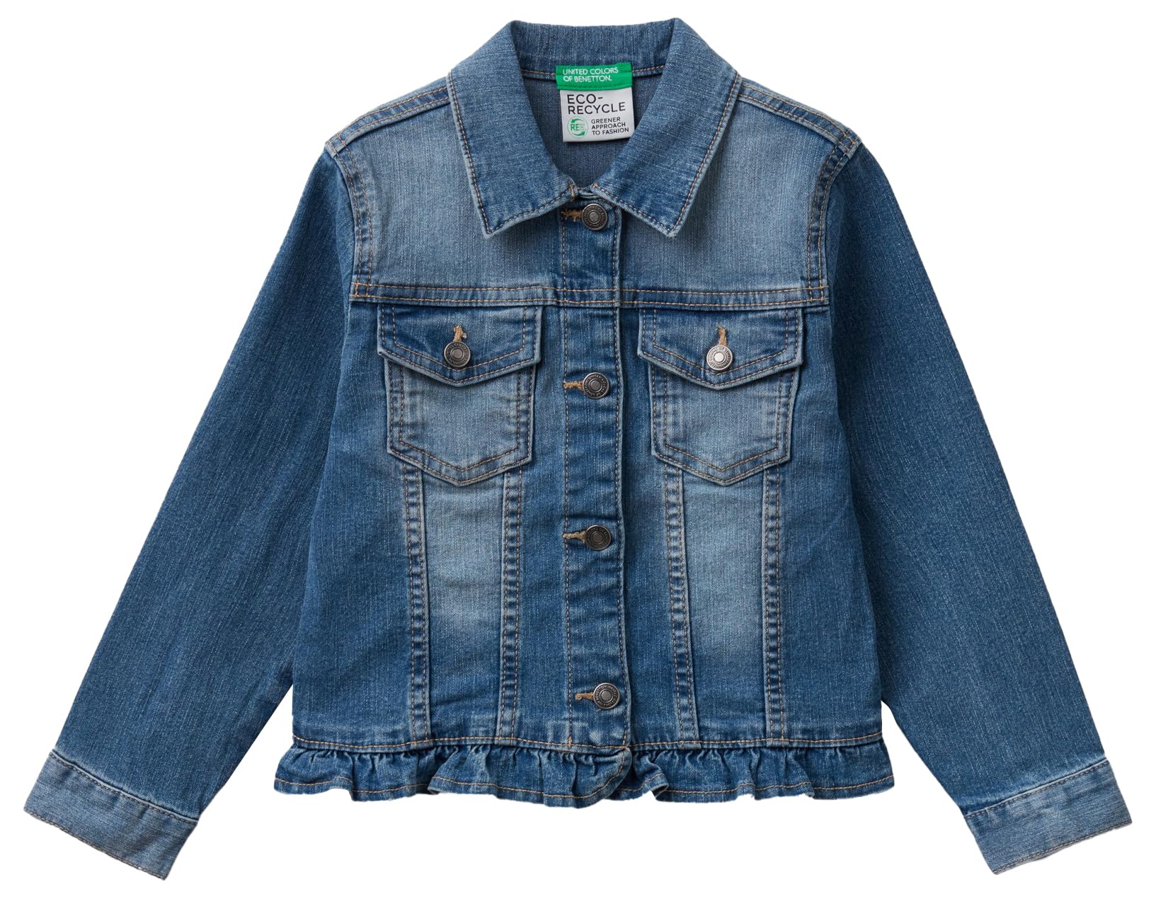 United Colors of Benetton Girl's Giubbino 2XA2GN013 Suit Jacket, Blu 901, 82