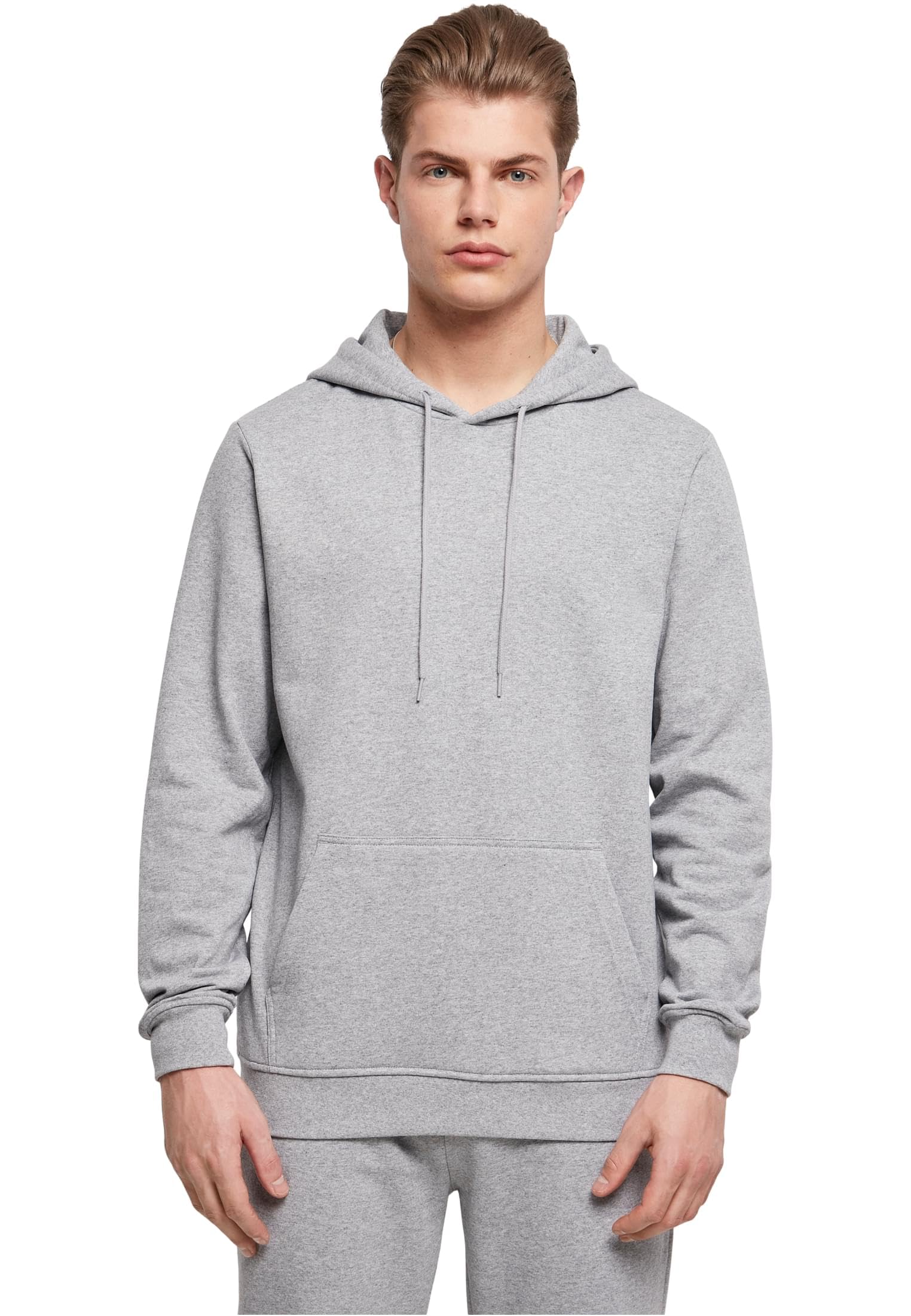 Build Your Brand Men's Hoodie, heather grey, XL