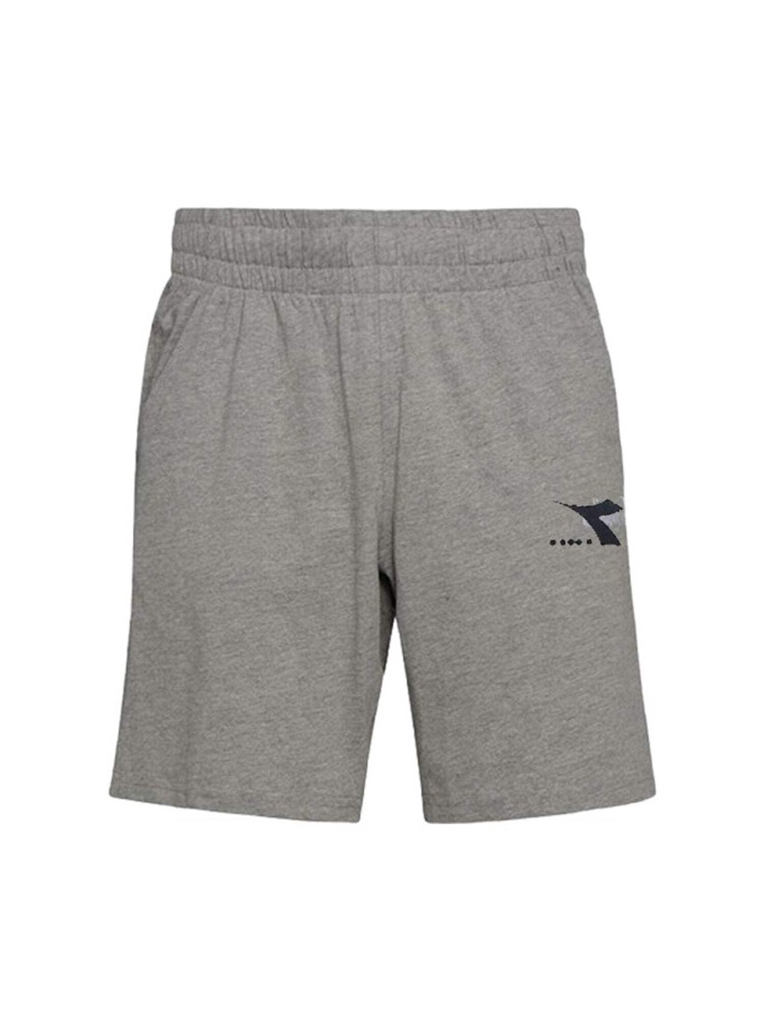 Diadora Men's CORE Bermuda Shorts, Light Middle Gray Melange, S