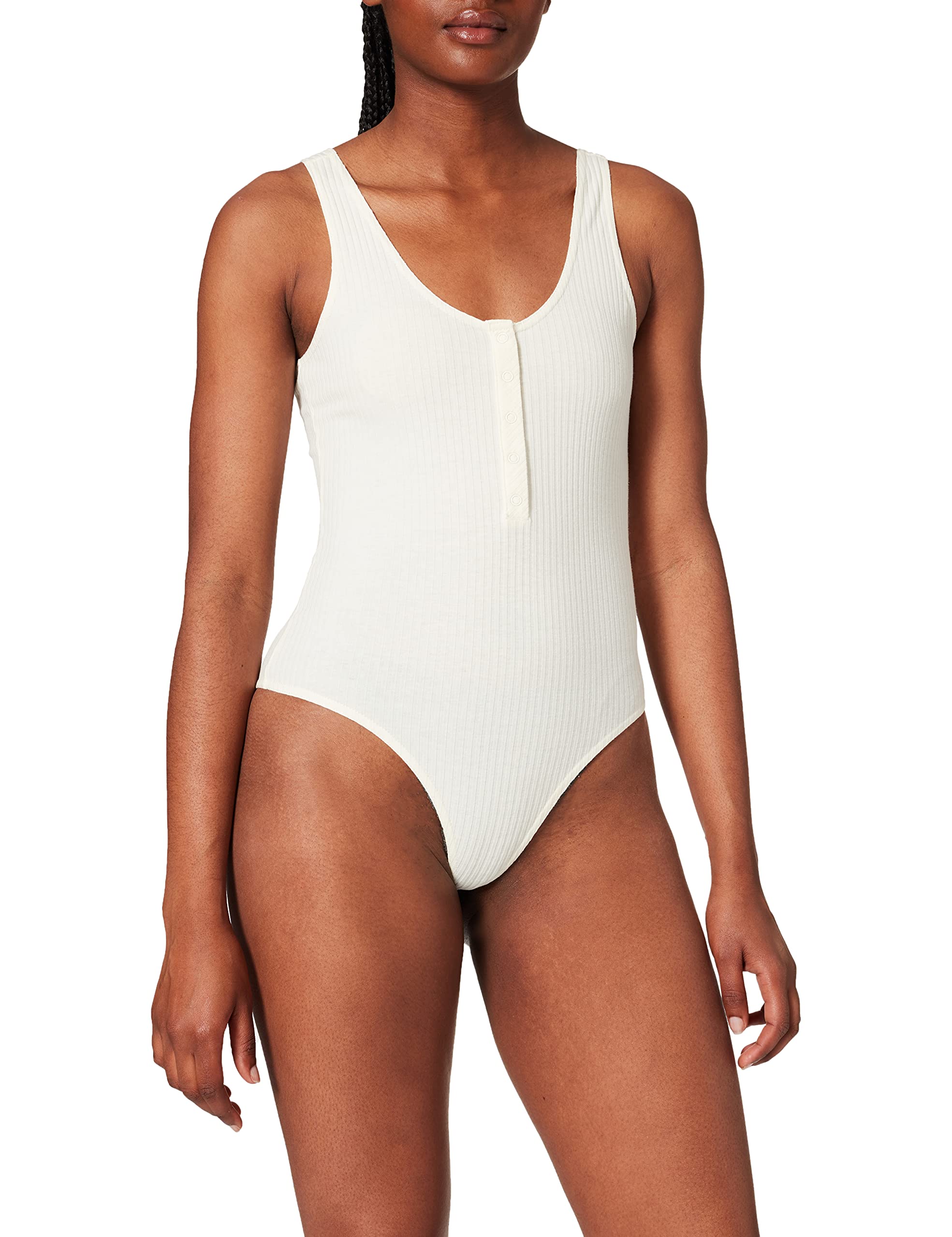 Hurley W V-Neck Rib Bodysuit