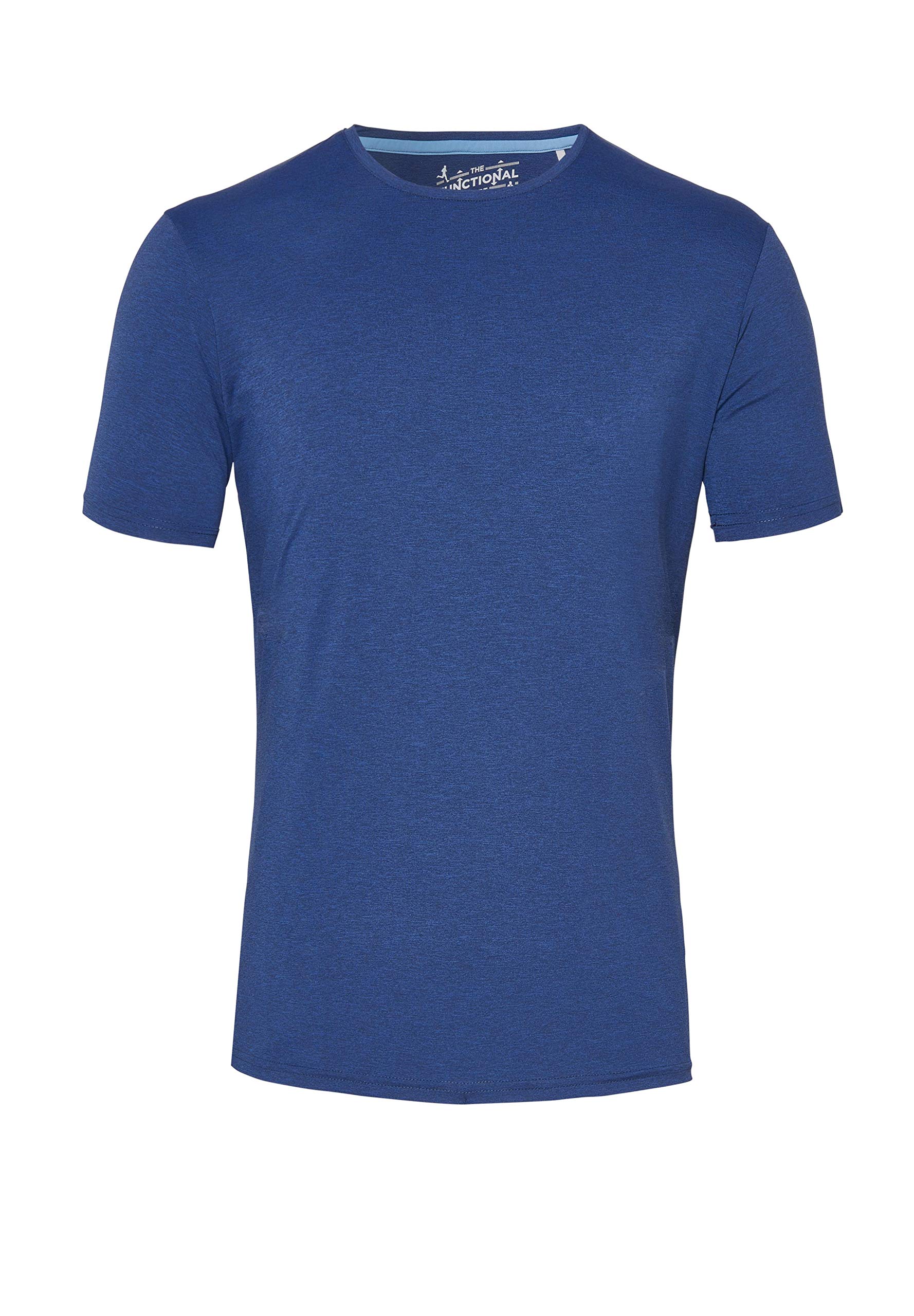 pure h. tico Men's 3393-92940 Pure Functional T-Shirt Slim Fit Halbarm, Plain Dark Blue, 3XL