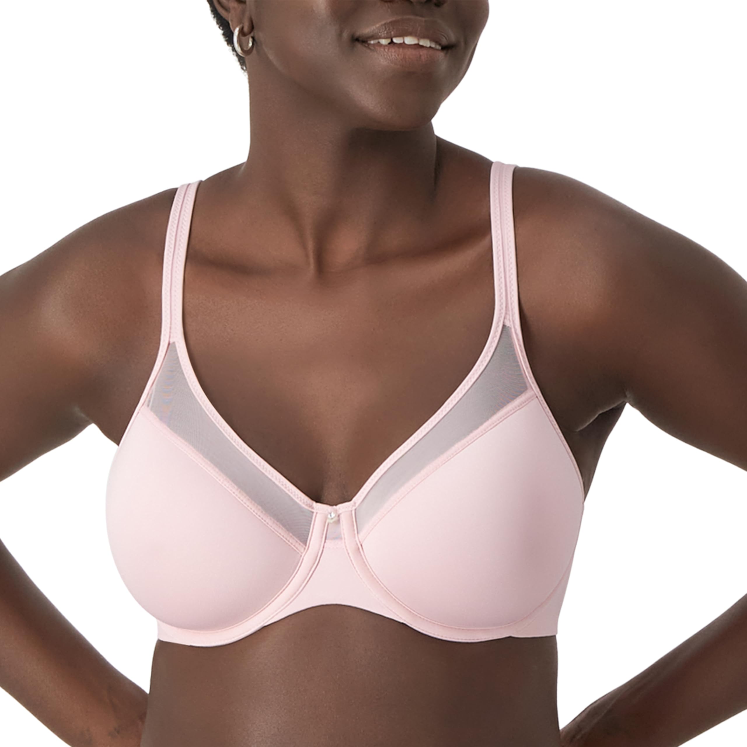 Bali Women's One Smooth U Full Coverage Bra, Hush Pink, 40C