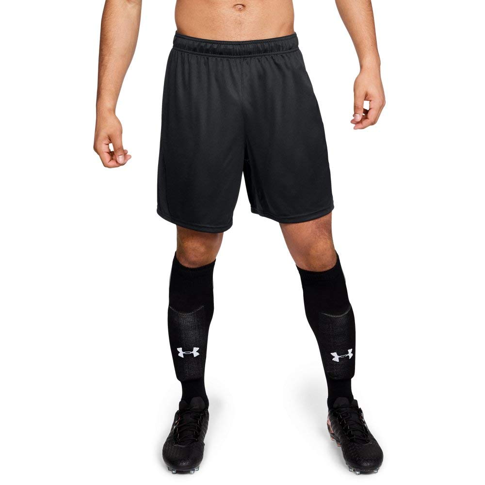 UNDKU|#Under Armour Men Challenger II Knit Short Short - Black/ Royal/ Overcast Gray (002), SM