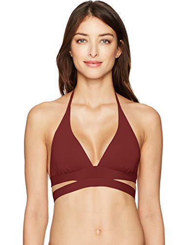 SEAFOLLY - Bikini Top - Active Split Band Halter Bikini Top Swimsuit Womens 6