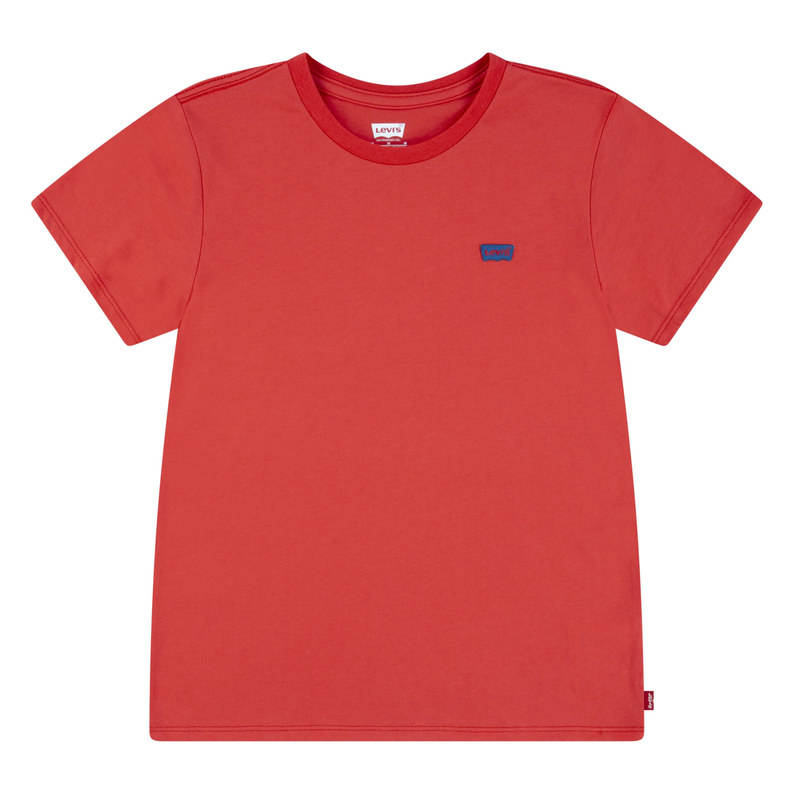 LEVI'S Girl's Lvg Batwing Chest Hit Tee 3ek826 T-Shirt KT-Knit TOP, Hibiscus, 2-8 Years