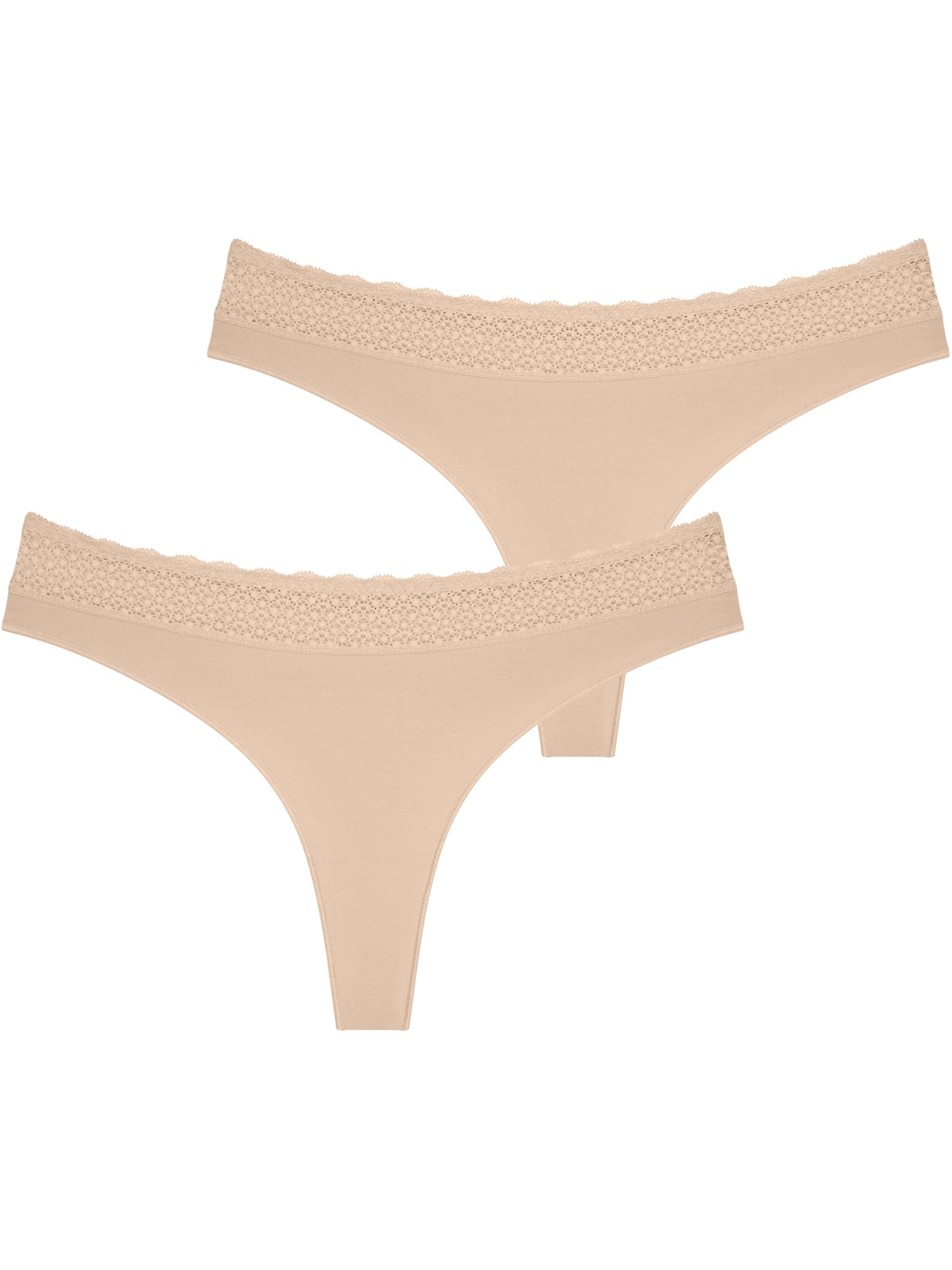 Triumph Women's Feel Of Modal String 2p UNDERPANTS, beige, XL