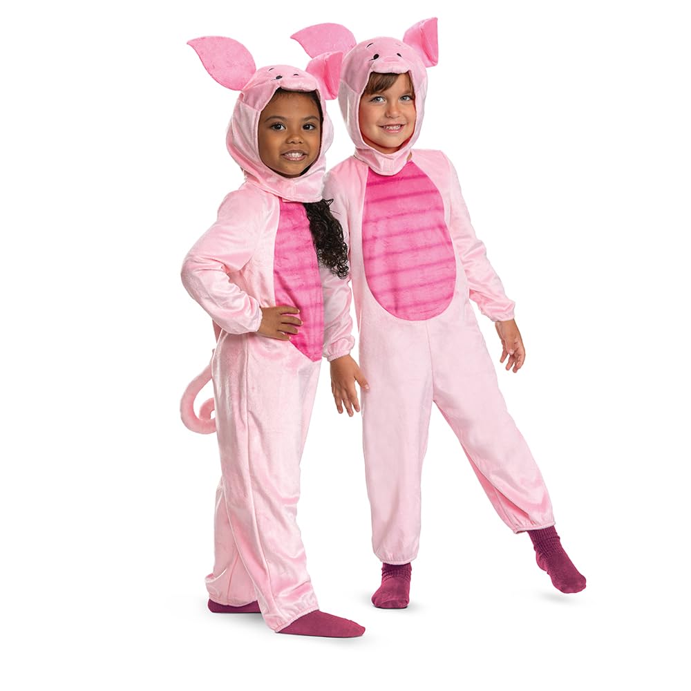 Disguise Disney Winnie the Pooh Piglet Jumpsuit for Kids &Toddlers, Officially Licensed, Includes Soft Jumpsuit and Adorable Piglet Hat, Dimensional Details, for Ages 18-24 months