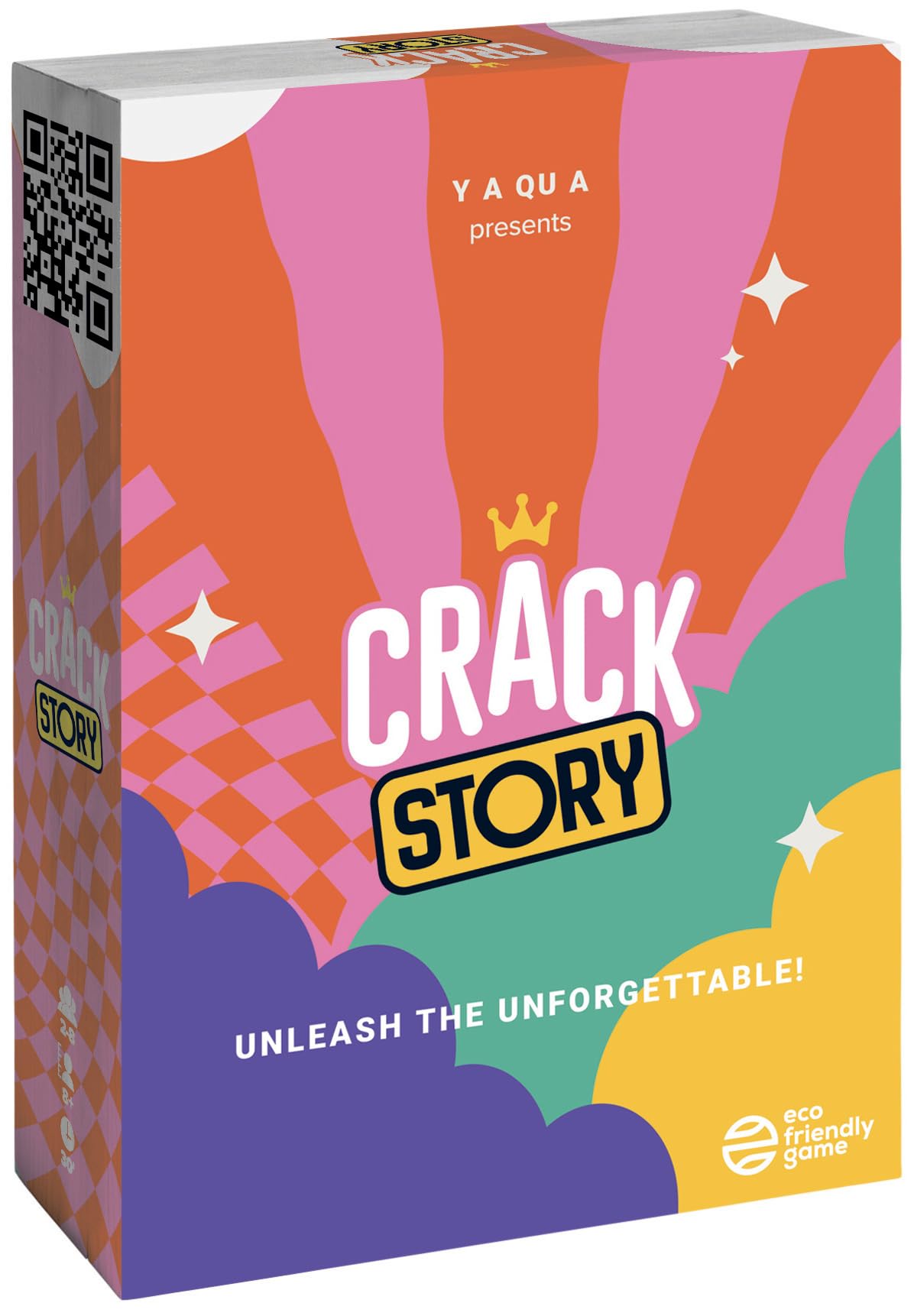 CRACK STORY – Fun and Addictive Party Game I Ideal for evenings, dinners, with friends and family I Card Game I for Kids 10+ and Adults I 2-8 players I 30 minutes Playing Time I English