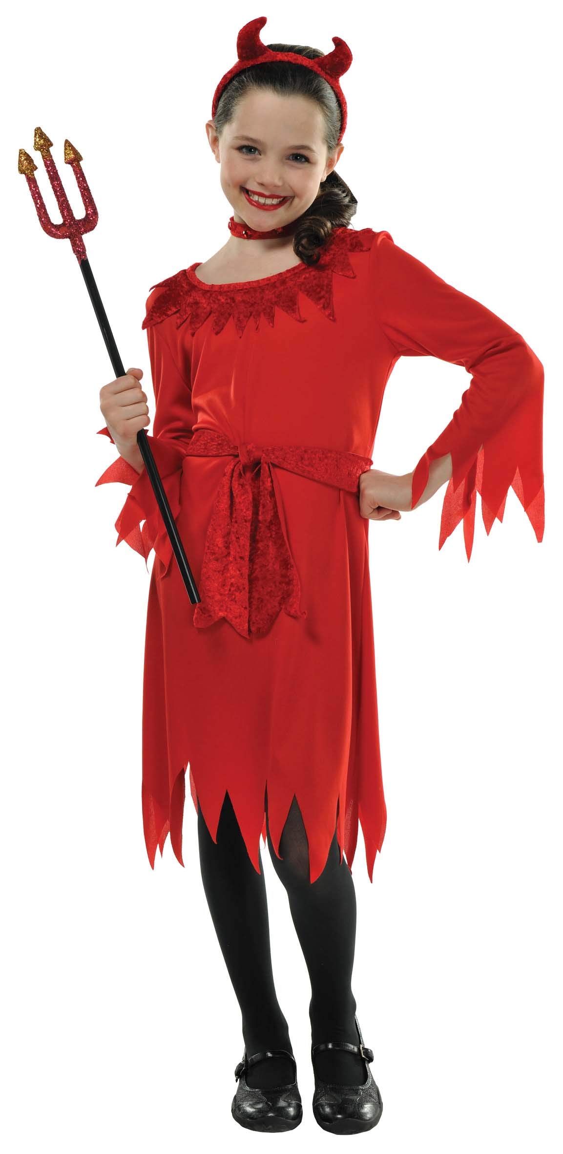 (PKT) (997485) Child Girls Lil Devil Costume (4-6yr)