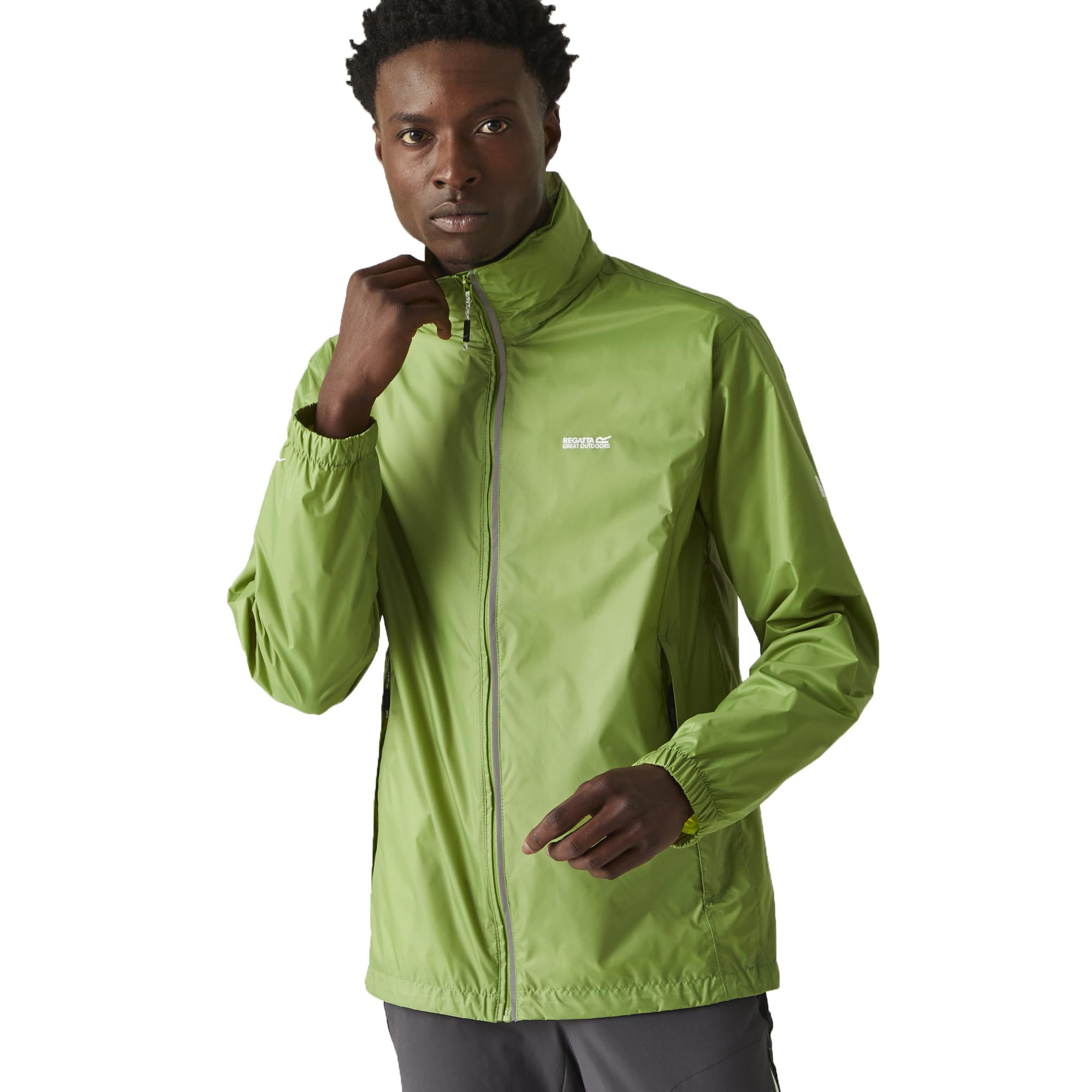 Regatta Mens Lyle IV Waterproof Hooded Jacket (M) (Piquant Green/Citron Lime)
