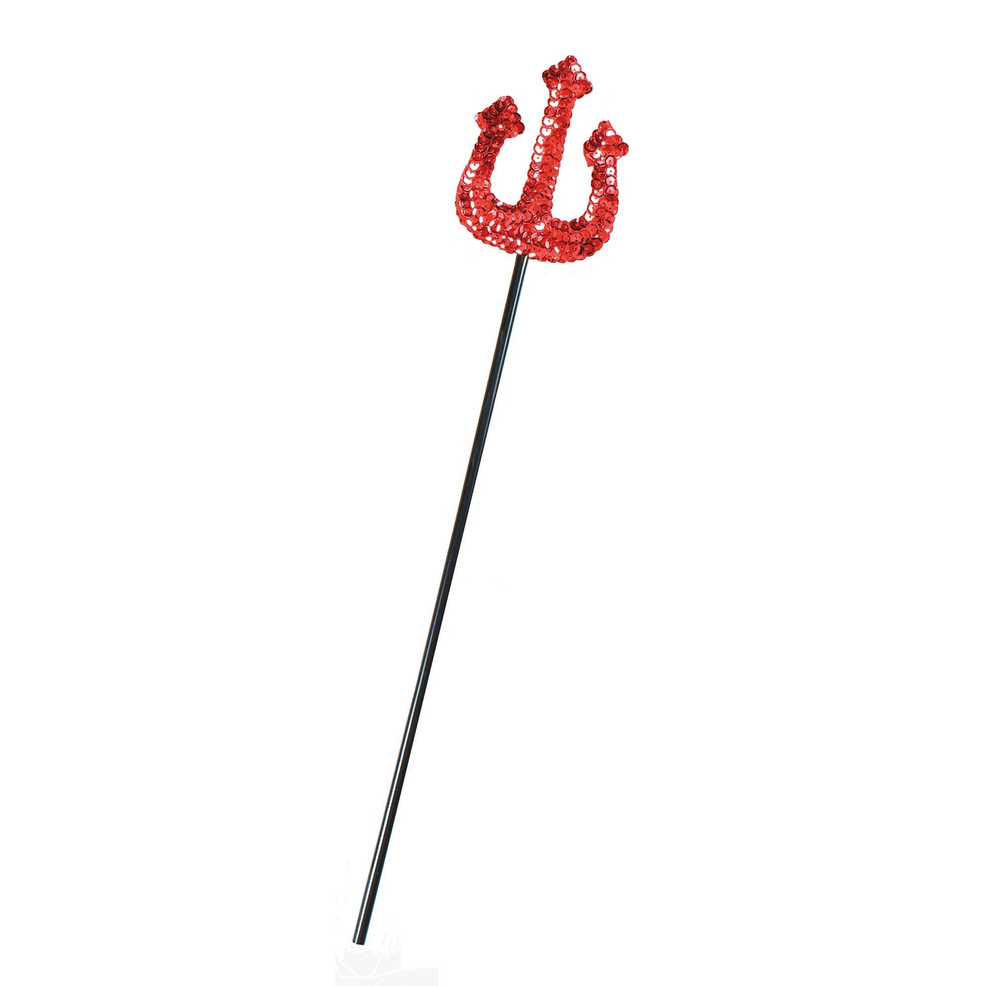 Bristol Novelty BA511 Sequin Devil Fork, Unisex-Adult, Red, One Size Halloween Halloween