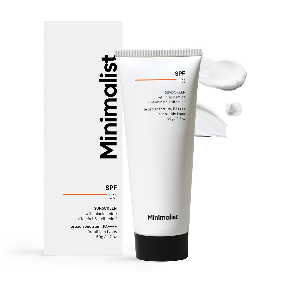 Minimalist Sunscreen SPF 50 Lightweight, No White Cast, Broad Spectrum PA ++++, Acne Safe| For Men & Women, 50 g (Pack of 1)