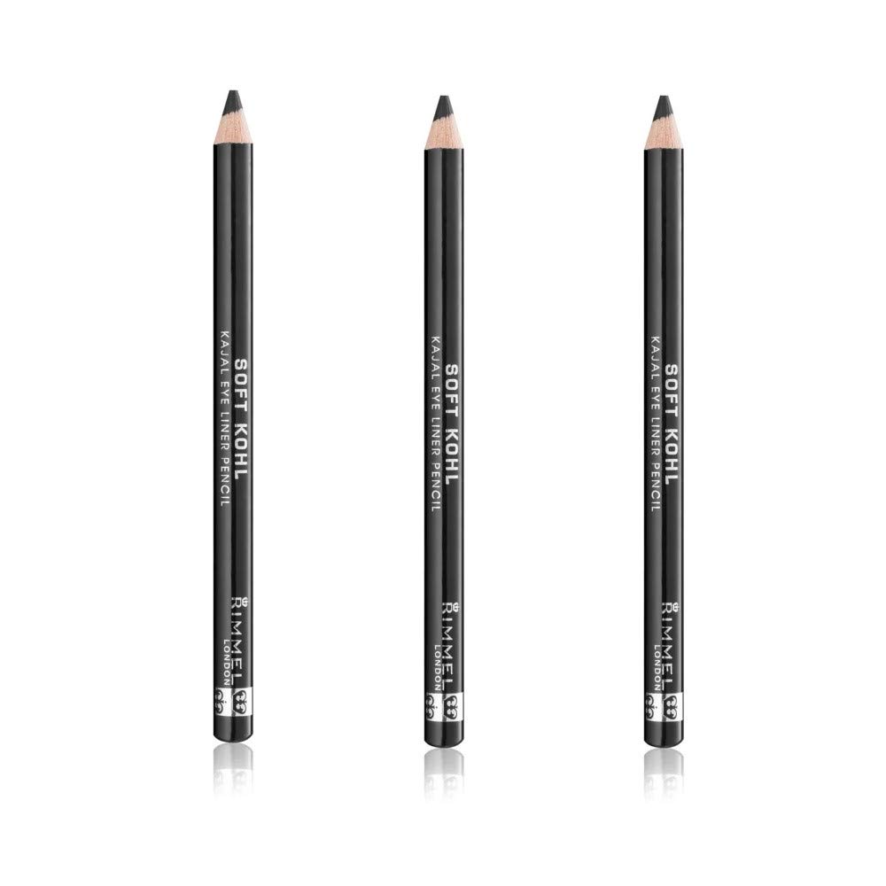Rimmel London Soft Kohl Smudge-proof Eyeliner Pencil, Jet black, 1.2 g