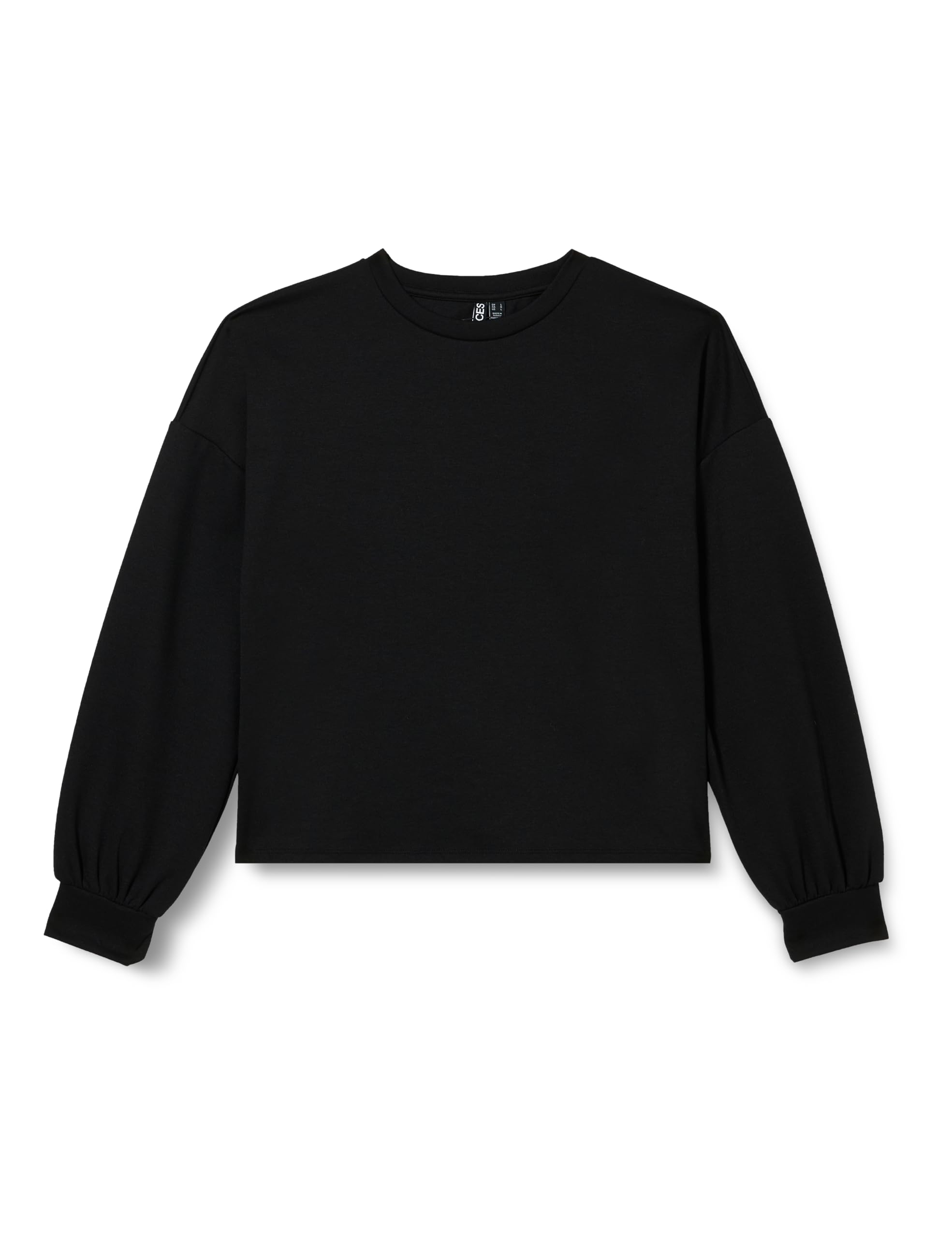 PIECES Women's Pcjacy LS O-Neck Sweat Bc Sweatshirt, Black, S