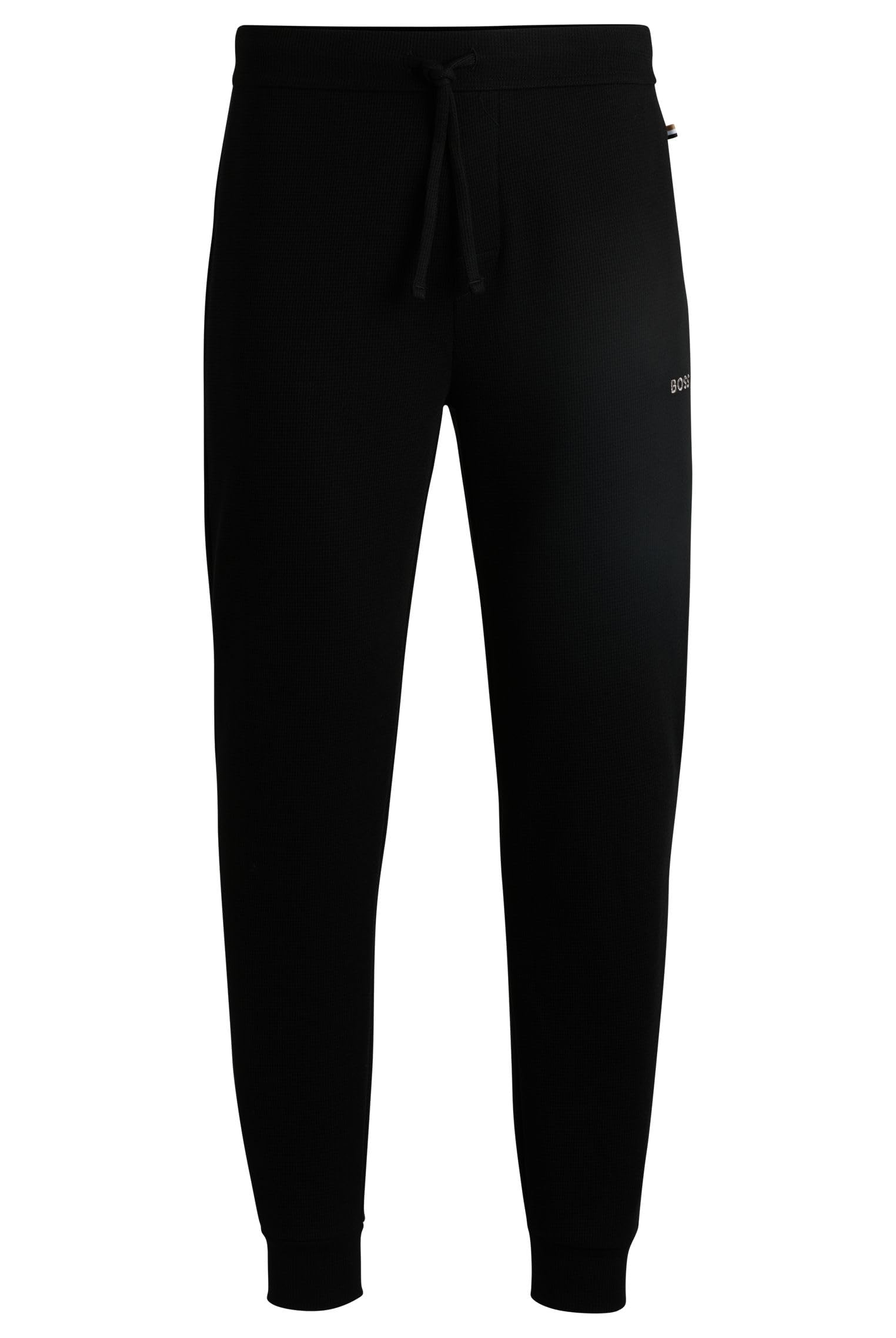 BOSS Mens Closed Hem Fleece Jogging Bottoms Black M