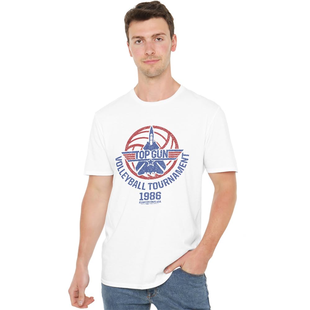 Top Gun Volleyball Tournament Unisex T Shirt, White, XXXXX-Large