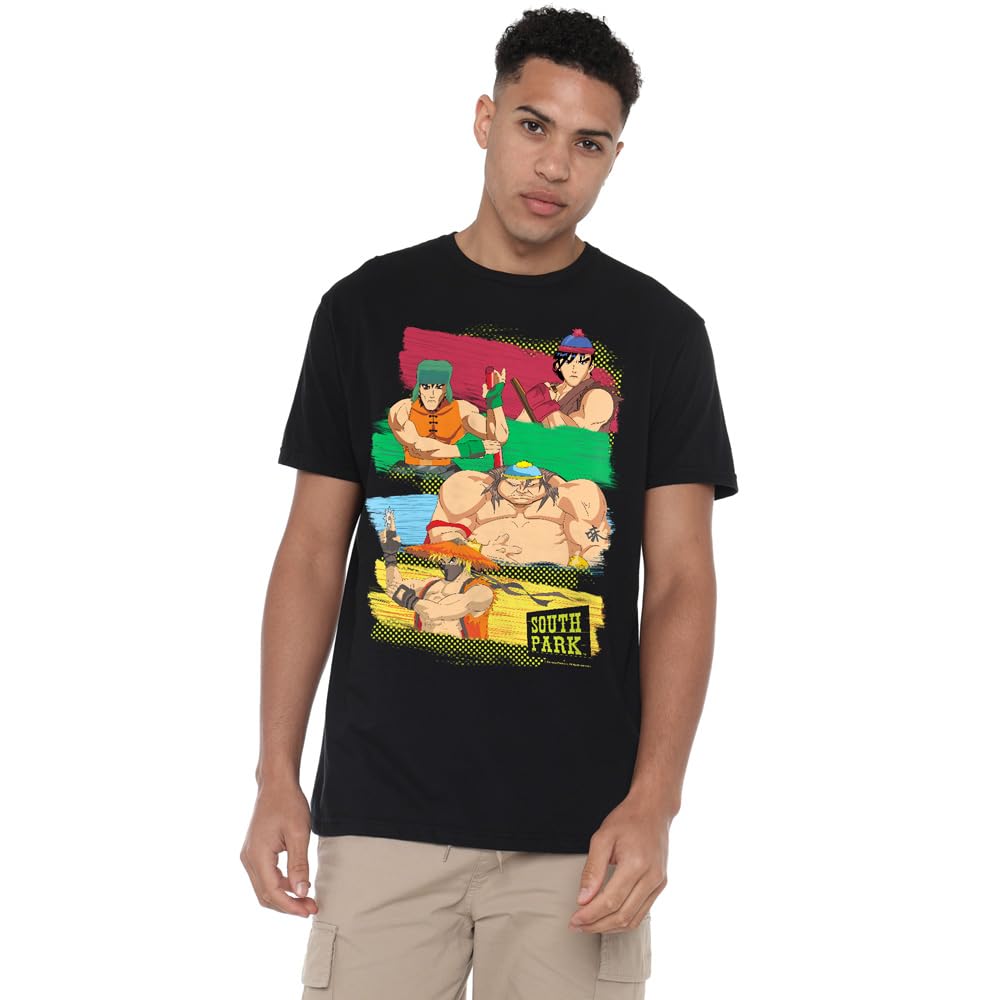 South Park Anime Unisex T Shirt, Athletic Heather, XXX-Large Charcoal