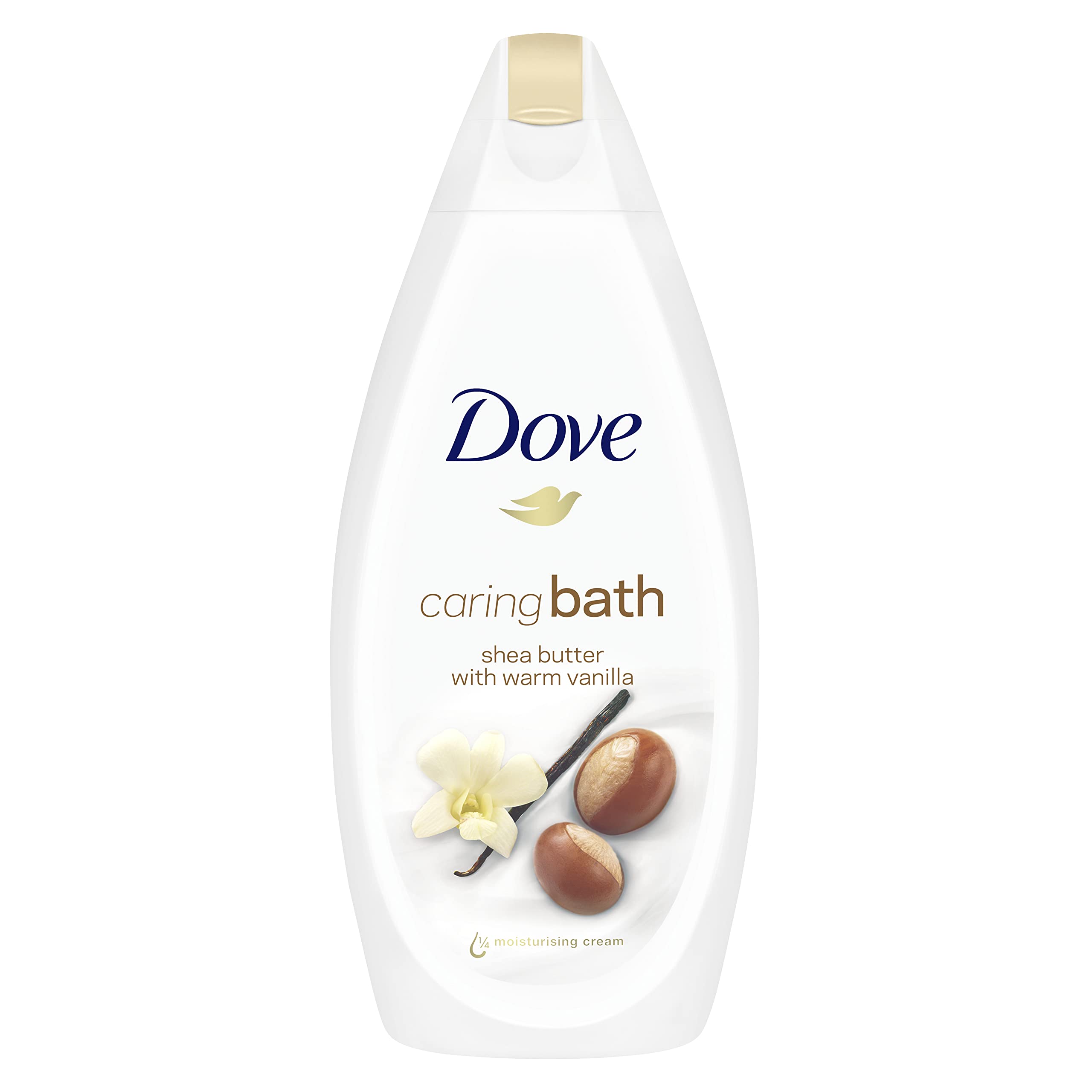 6er Pack - Dove Calming Caring Bath - Shea Butter & Vanilla - 450ml