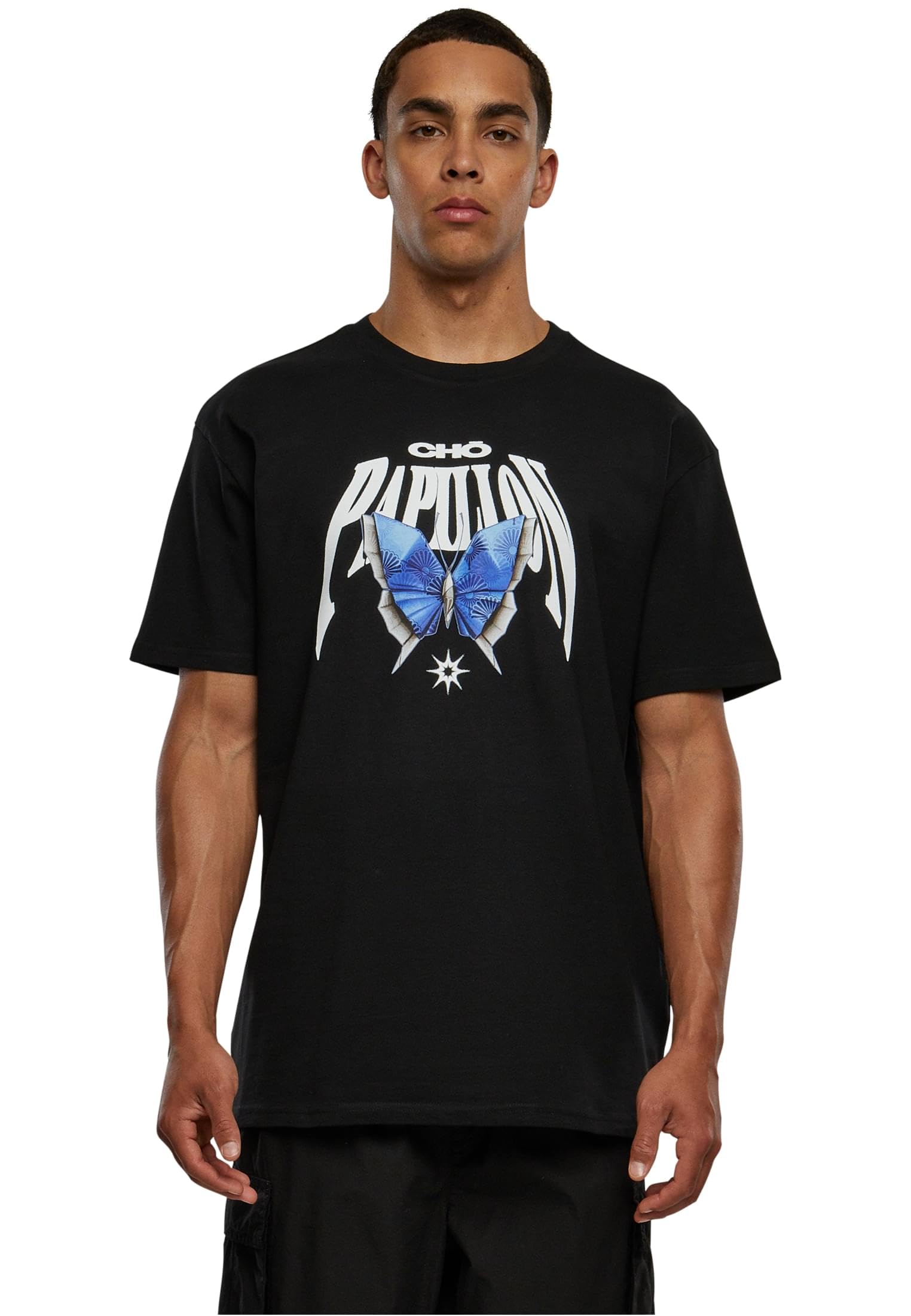 Mister Tee Men's Origami Tee T-Shirt, Black,