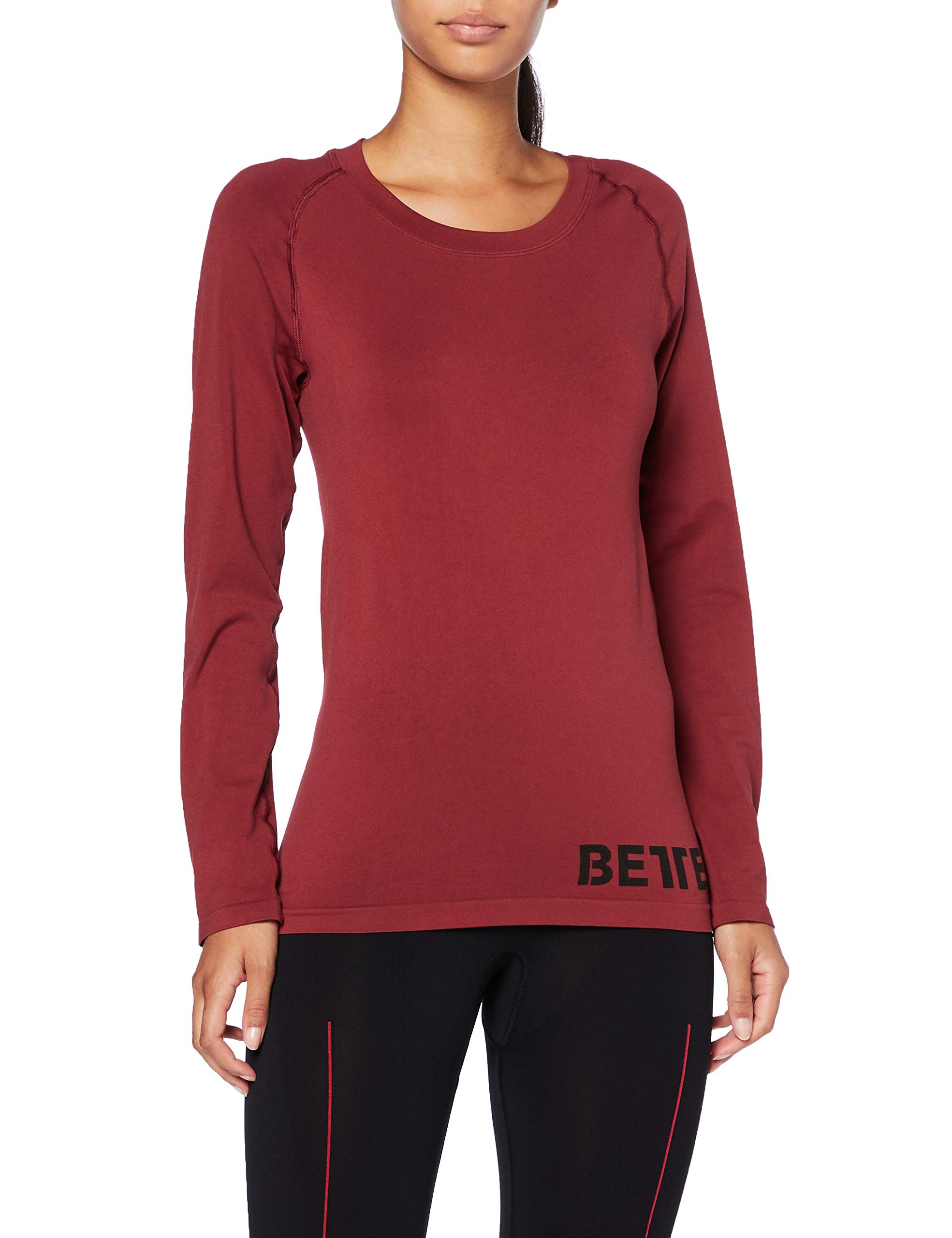Better Bodies Women Nolita Seamless Long Sleeve - Sangria Red, Medium