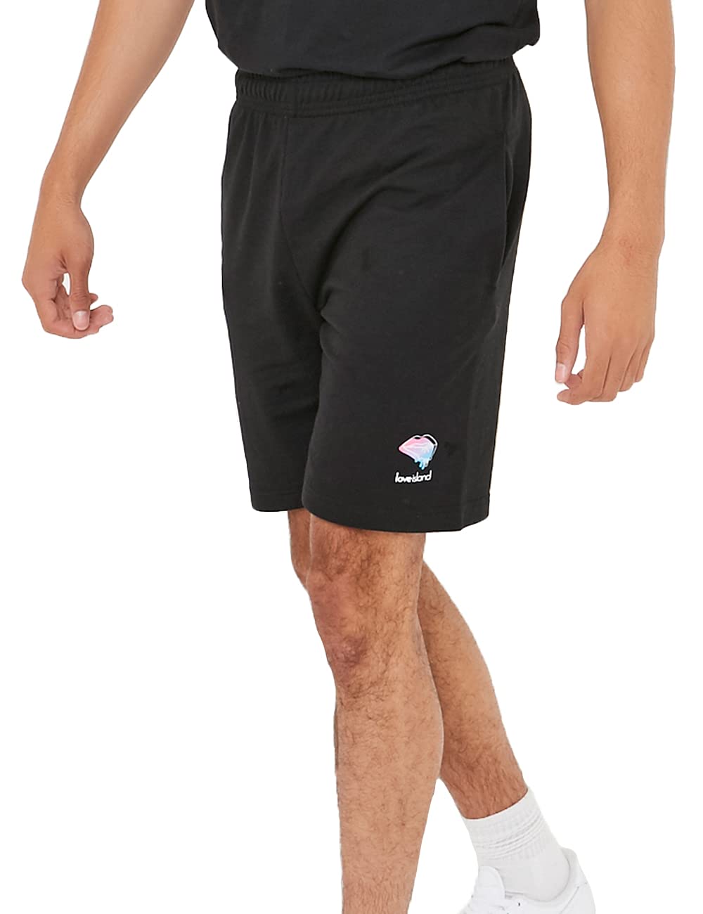 Sleepdown Herren Mens Love Island Jogger (XL, Black) Lässige Shorts