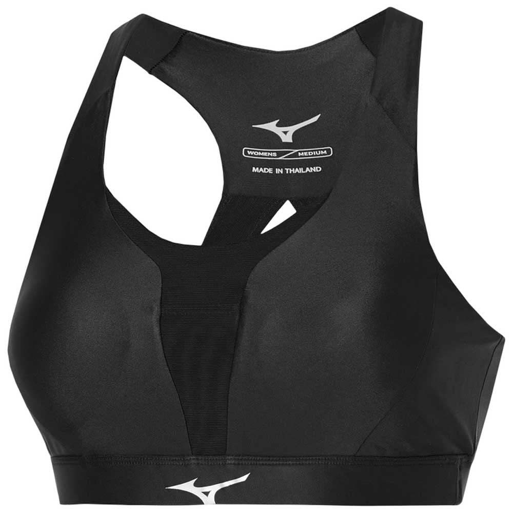 Mizuno Women's High Support Bra Running, Black, XS