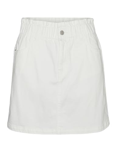 VERO Moda VMWILD ALMA MR Paperbag COL Skirt, Snow White, S