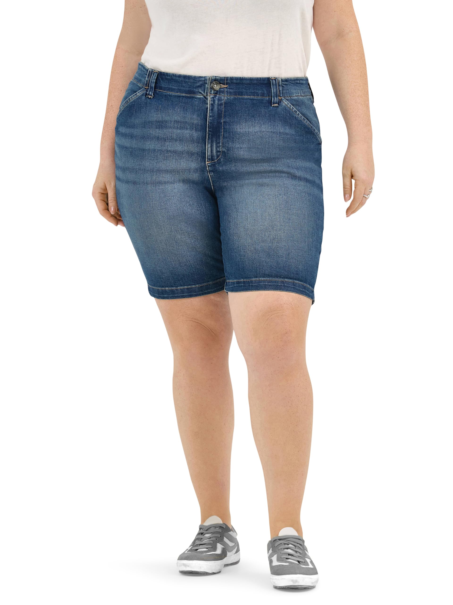 Lee Women's Legendary 7" Chino Walkshort Denim Shorts, Expedition, 18