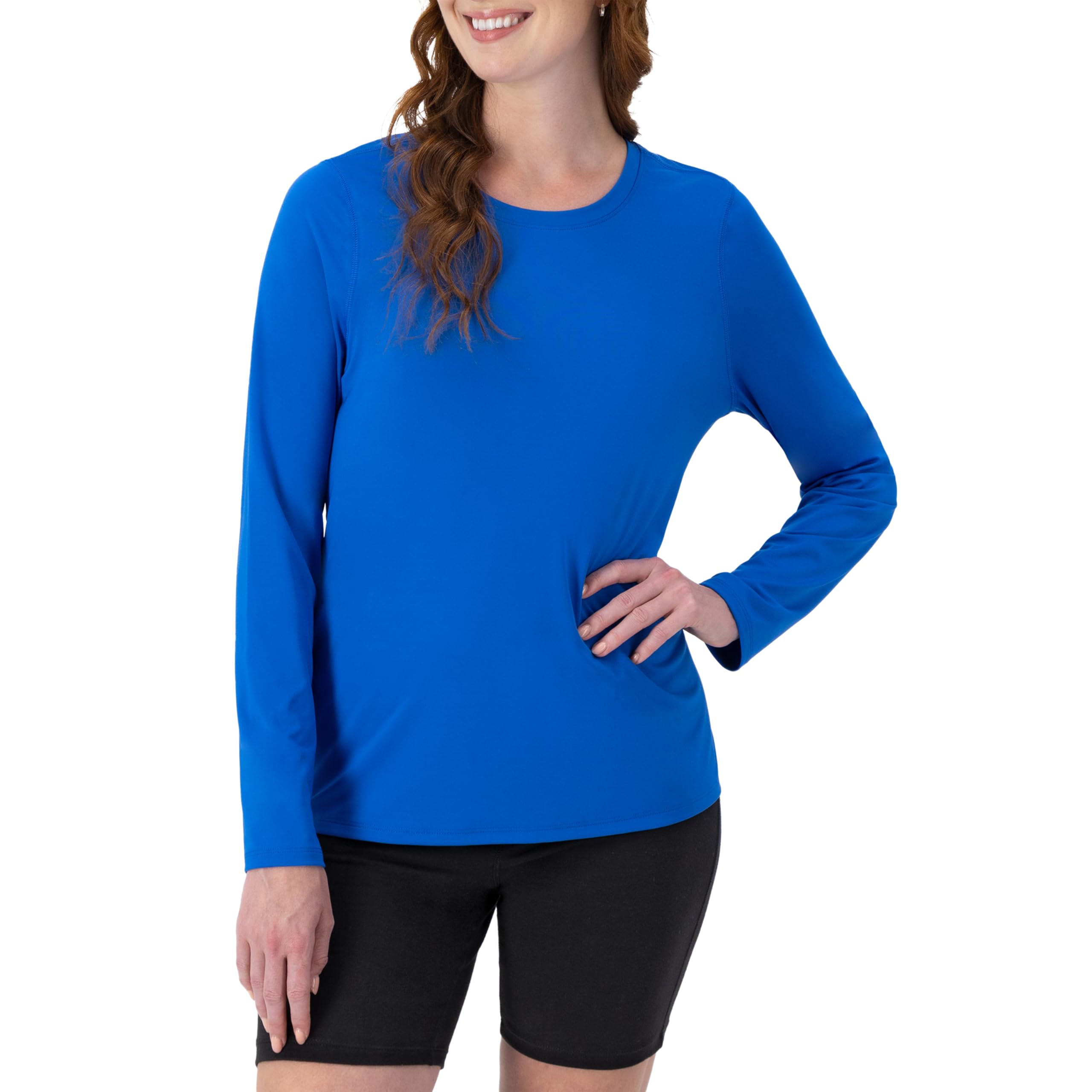 Hanes womensO9308Sport Cool Dri Performance Long Sleeve Tee Long Sleeve Shirt - Blue - XX-Large