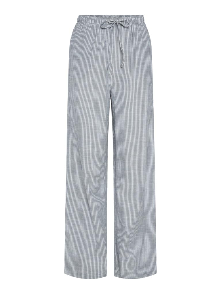 PCAPIA HW Wide Pants MM, Coronet Blue/Stripes: Bright White, L