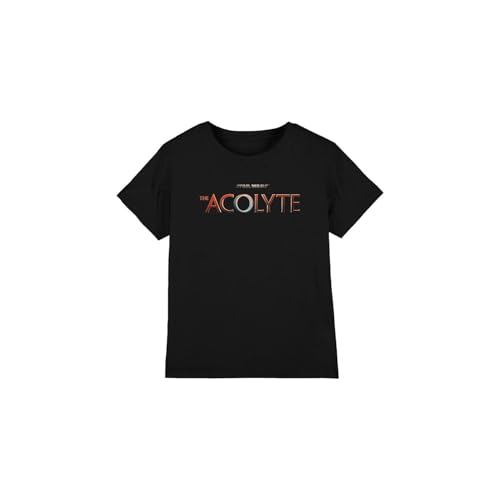 Star Wars The Acolyte Full Logo Unisex Kids T Shirt, Black, 9-10 Years