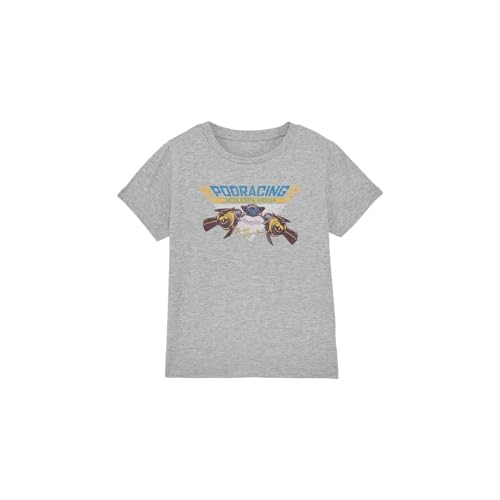 Star Wars Racer Anakin Unisex Kids T Shirt, Athletic Heather, 7-8 Years