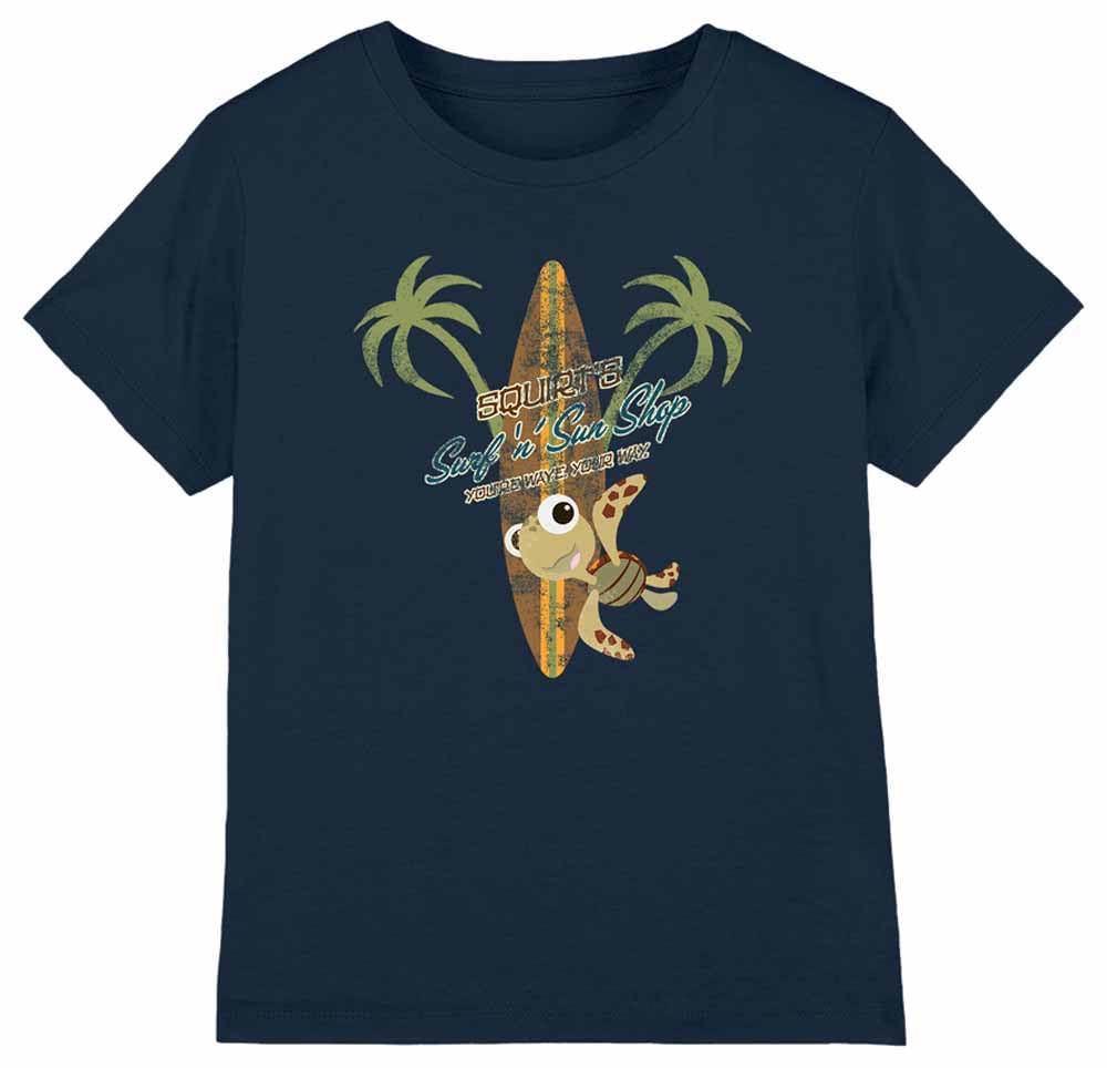 Finding Nemo Boys Surf N Sun Shop Unisex Kids T-Shirt, Navy, 3-4 Years UK