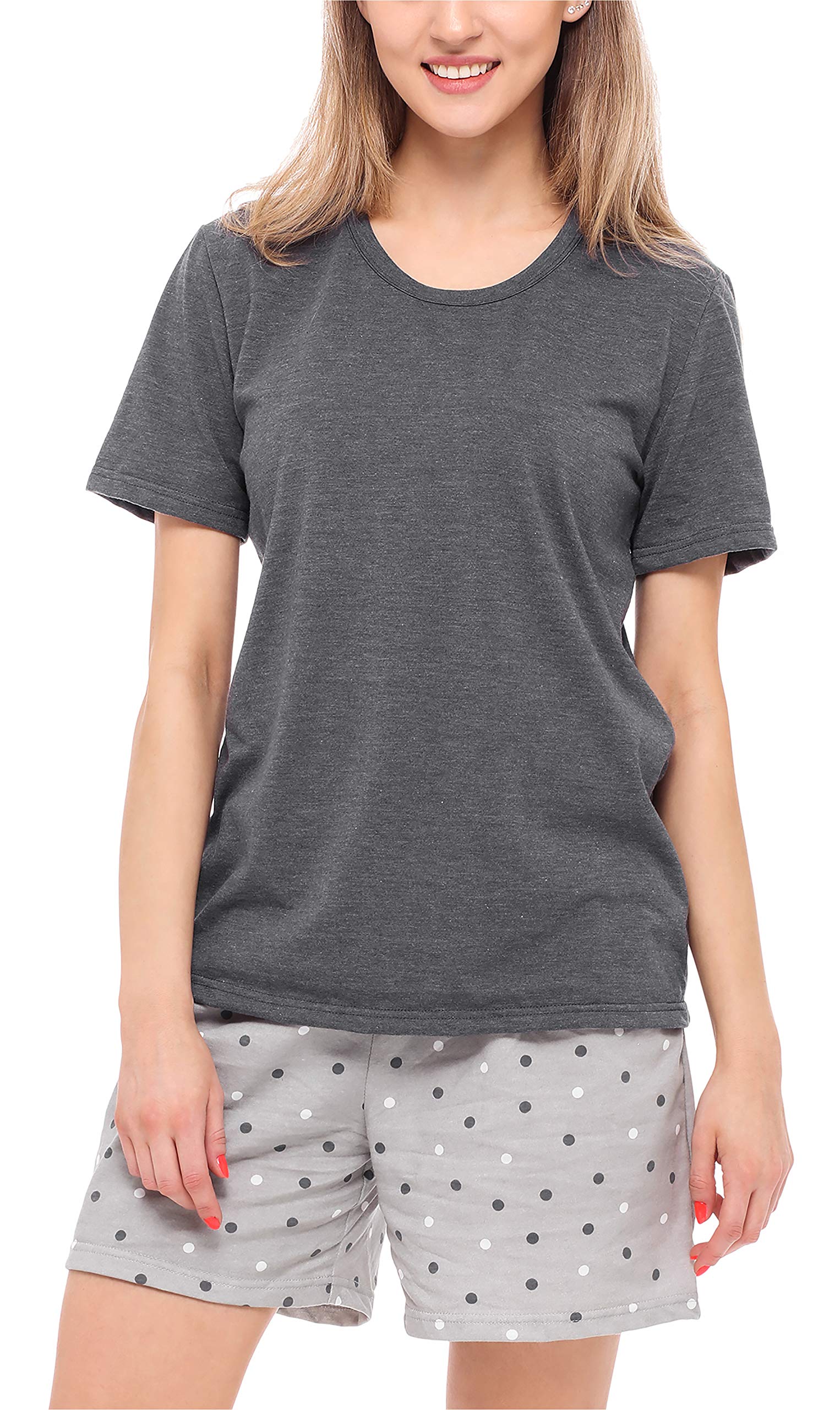 Merry Style Women's Pyjamas MS10-177(Dark Melange/Grey, XL)