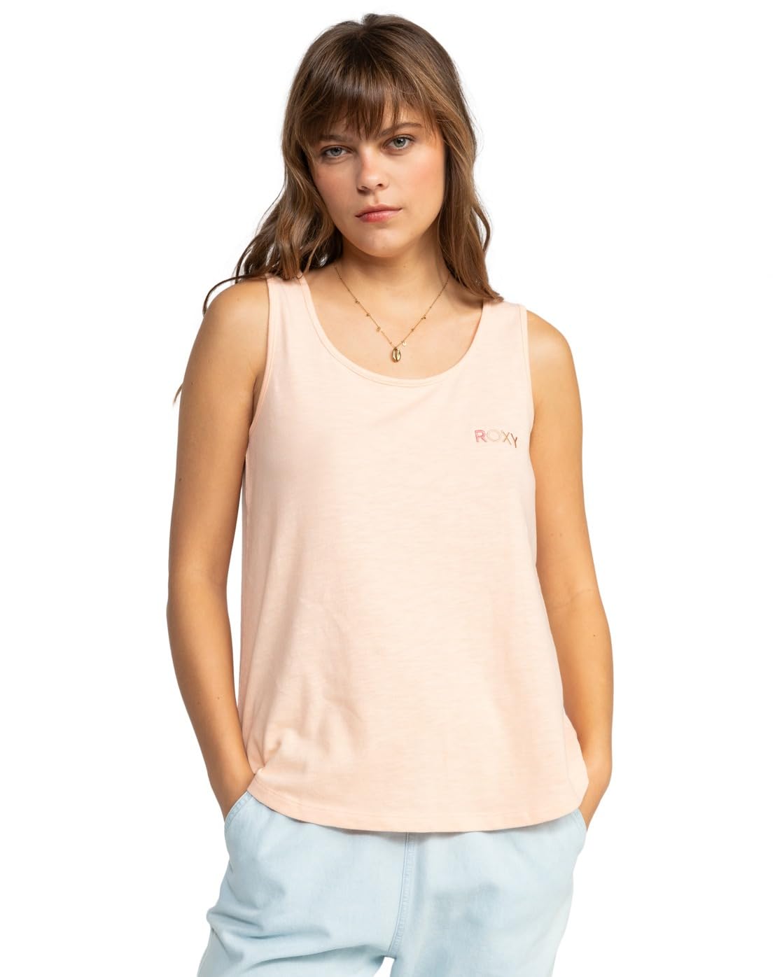 Roxy Womens Saturdaze Tank T-Shirt, Peach Parfait, S UK