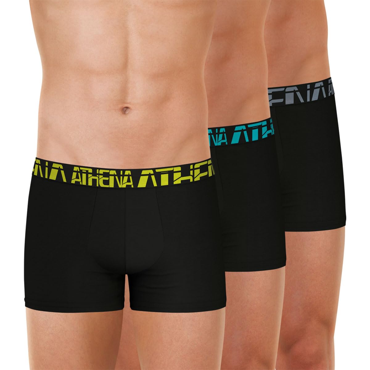 Athéna Men's MICRO Underwear, NOIR/NOIR/NOIR,