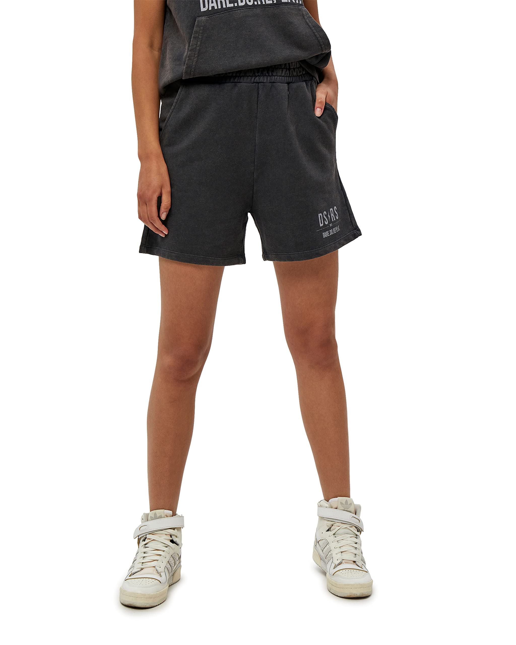 Desires Women's Joy Sweat Shorts 9005 Black Washed M