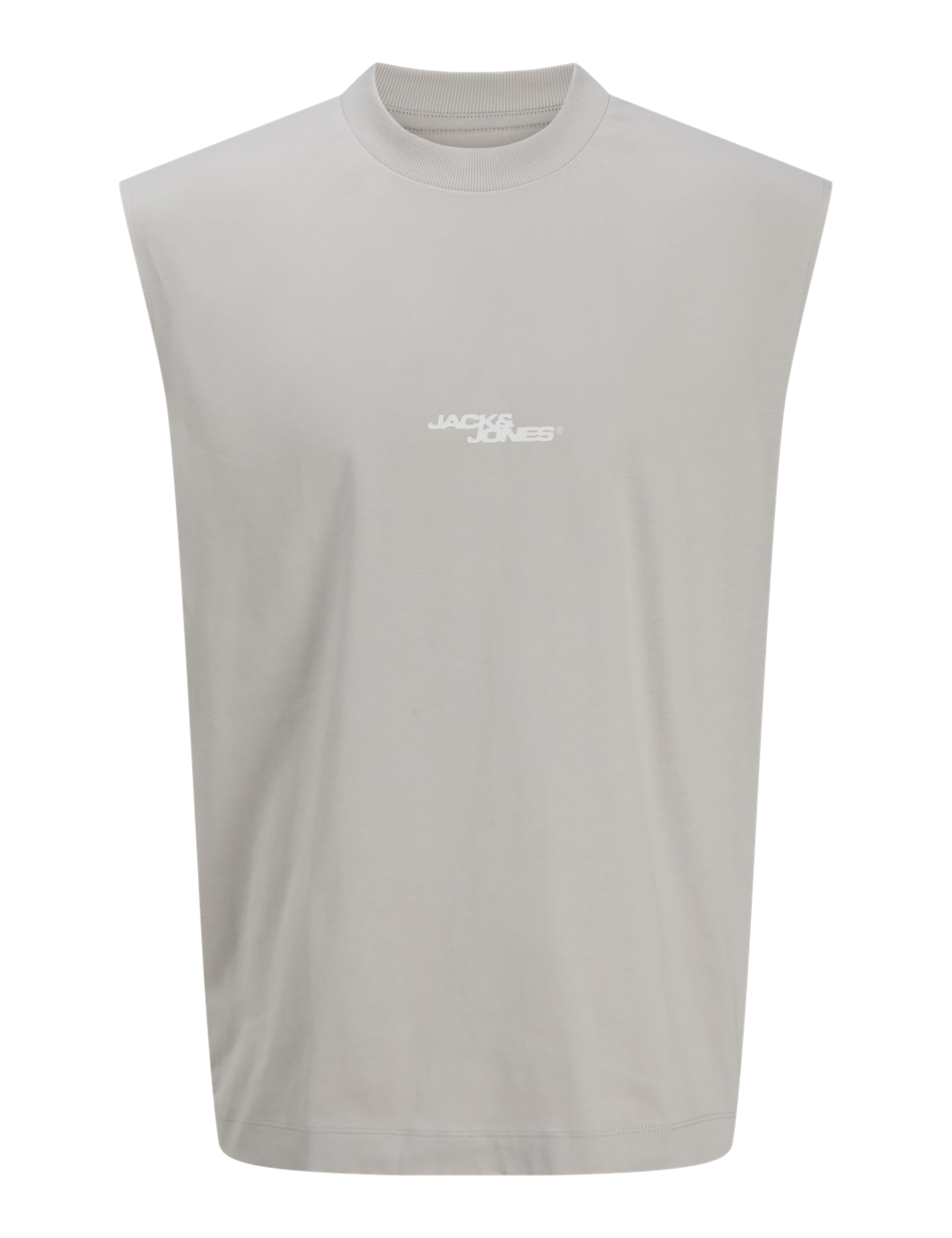 JACK & JONES Men's Jcosago Graphic Back Sleeveless Tee, Vapor Blue, S