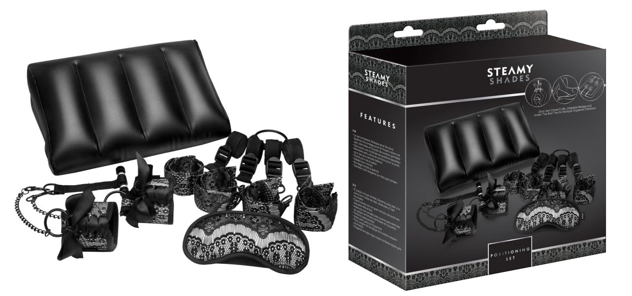 STEAMY SHADES Positioning Set Black/Silver One Size