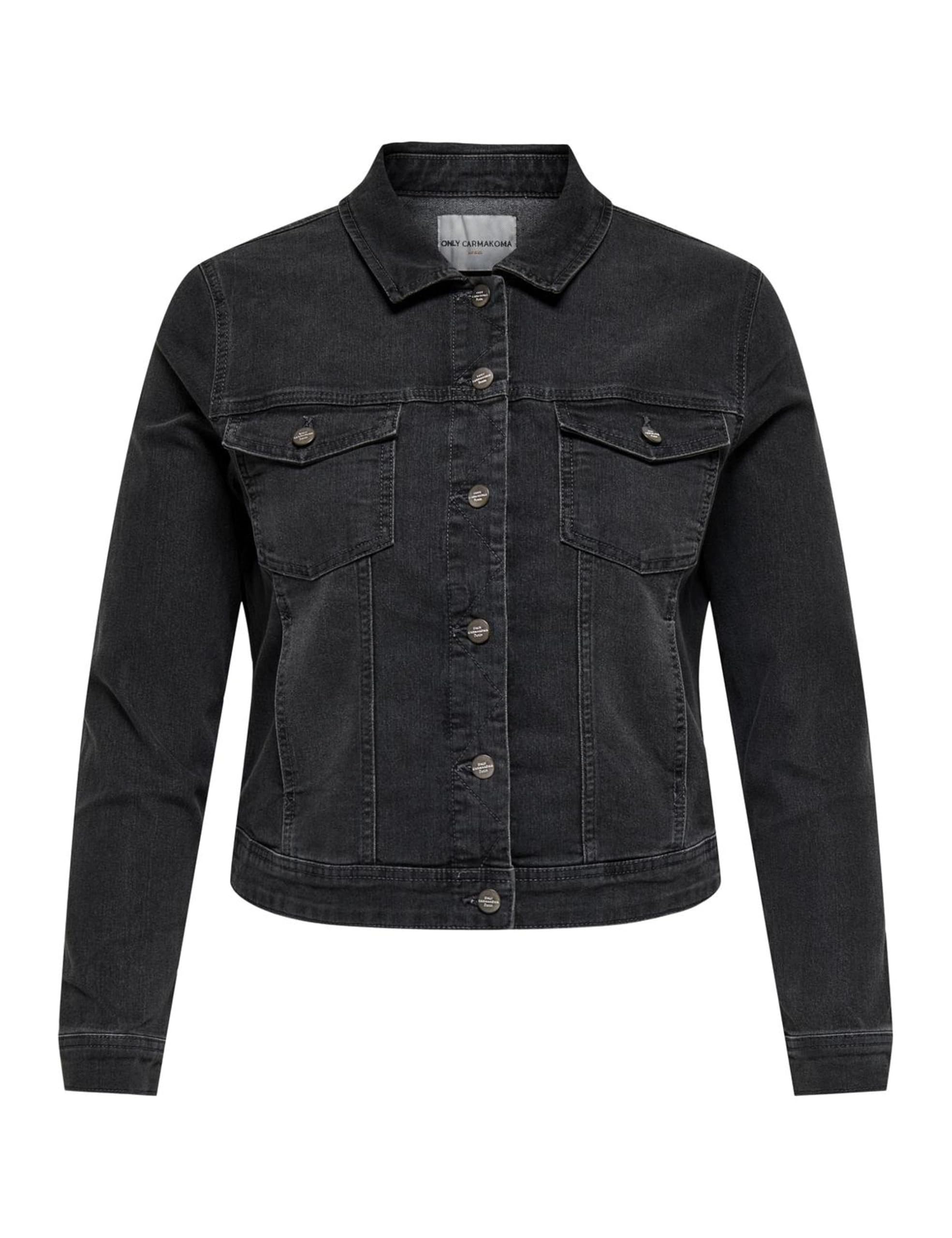 ONLY Carmakoma Women's Carwespa Ls Dgd Jacket DNM, Dark Grey Denim, Numeric_44