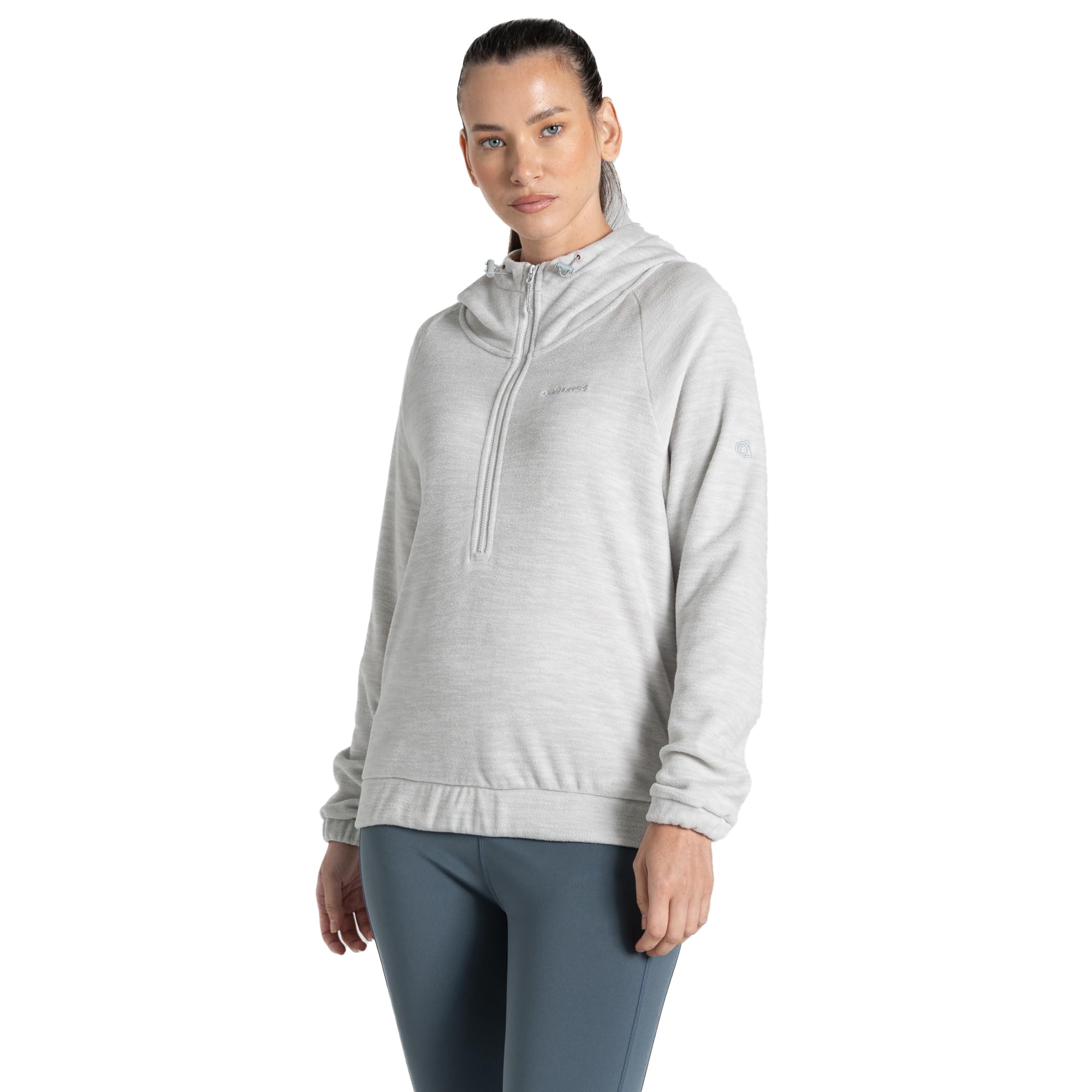 Craghoppers Womens Esk Half Zip Fleece, Lunar Grey, 6 UK