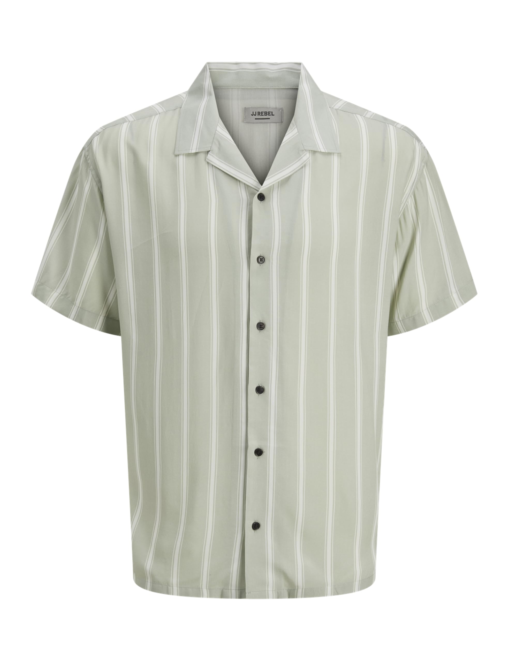 JJ REBEL Jrebwater Stripe Resort Shirt SS, Desert Sage, L