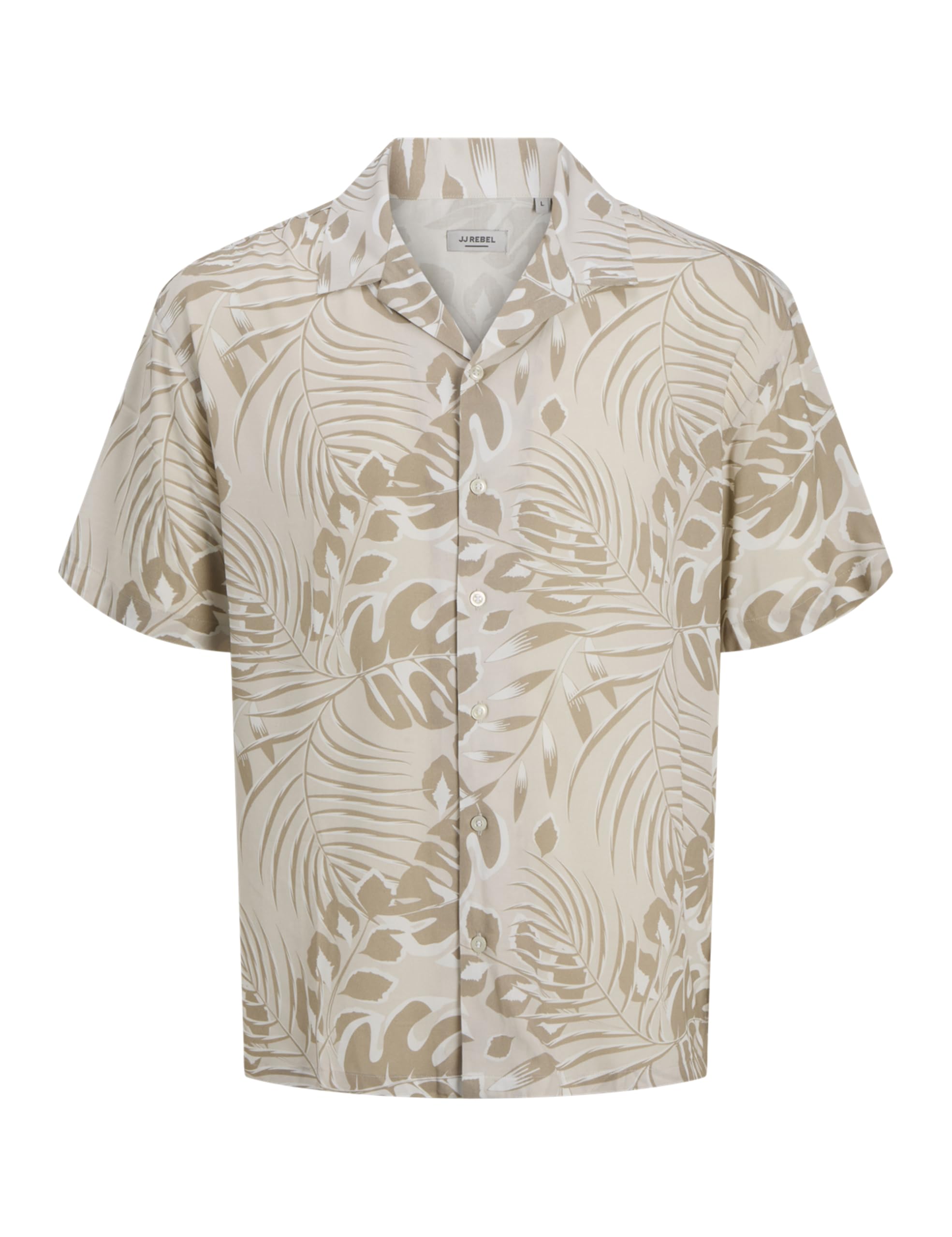 JJ REBEL Men's Jrebbloom Resort Shirt SS, Moonbeam, XL