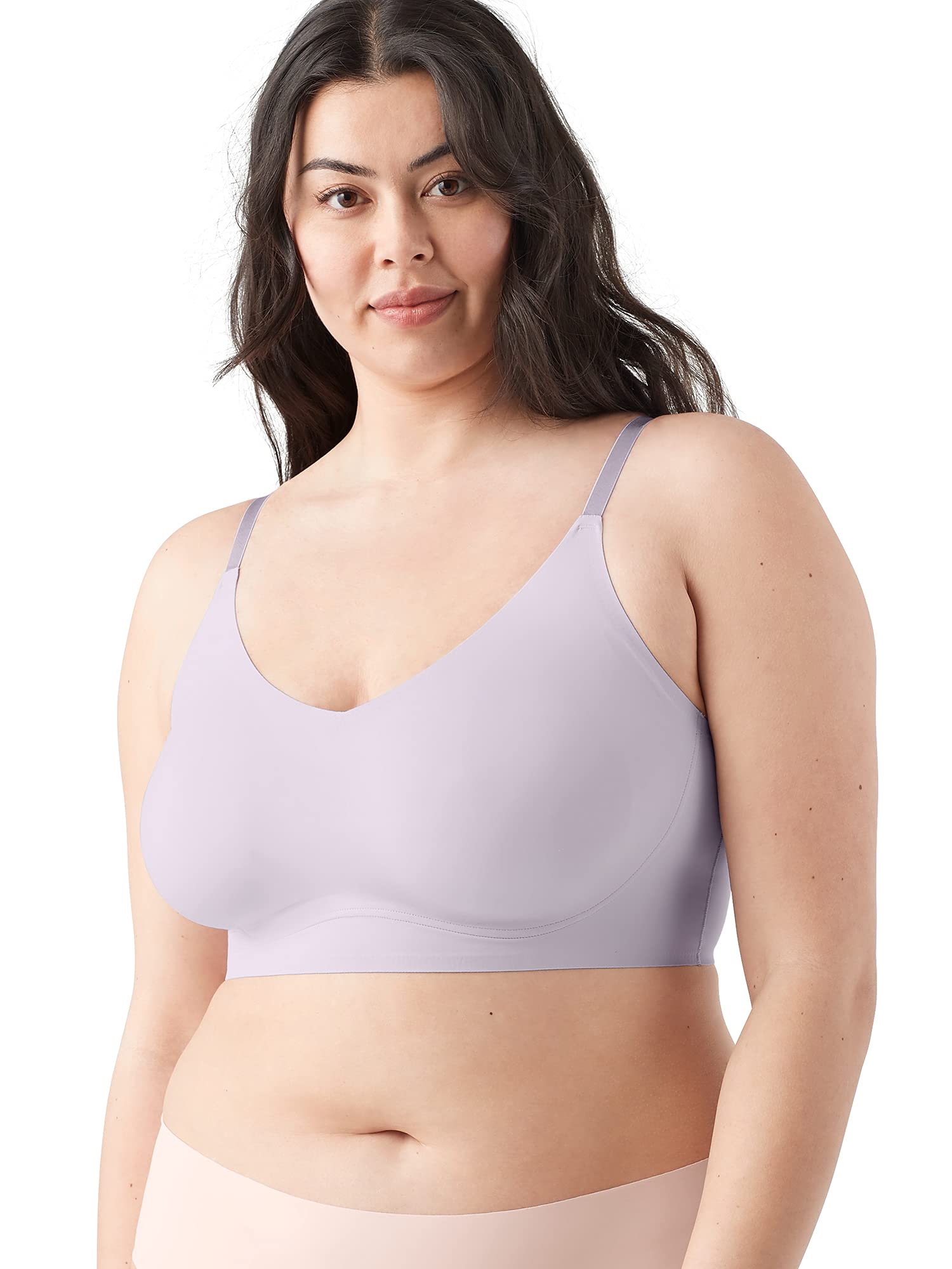 True & Co Women's True Body Lift Triangle Adjustable Strap Bra, Lilac Mist, 2X (42DDD/44D/DD)