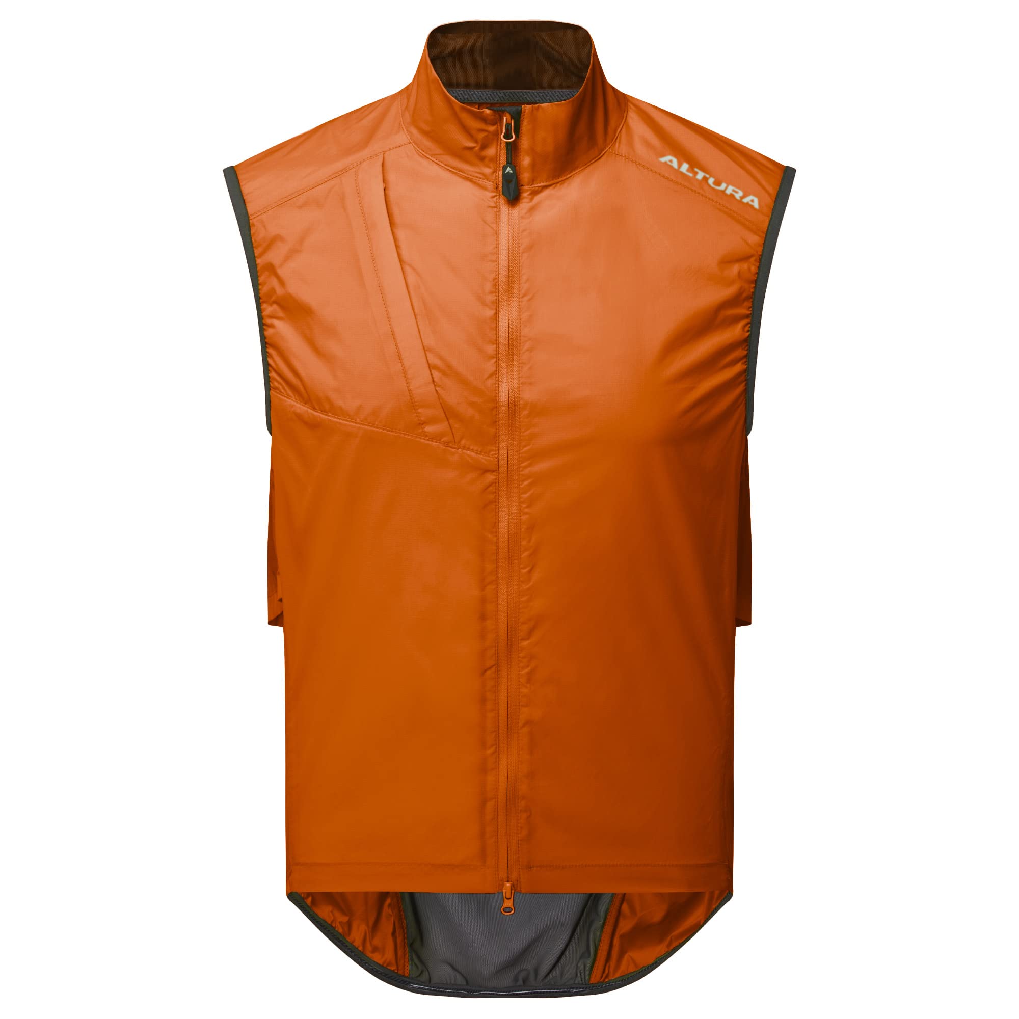 Altura Mens Airstream Lightweight Water Repellent Packable Cycling Gilet - Burnt Orange - X-Small