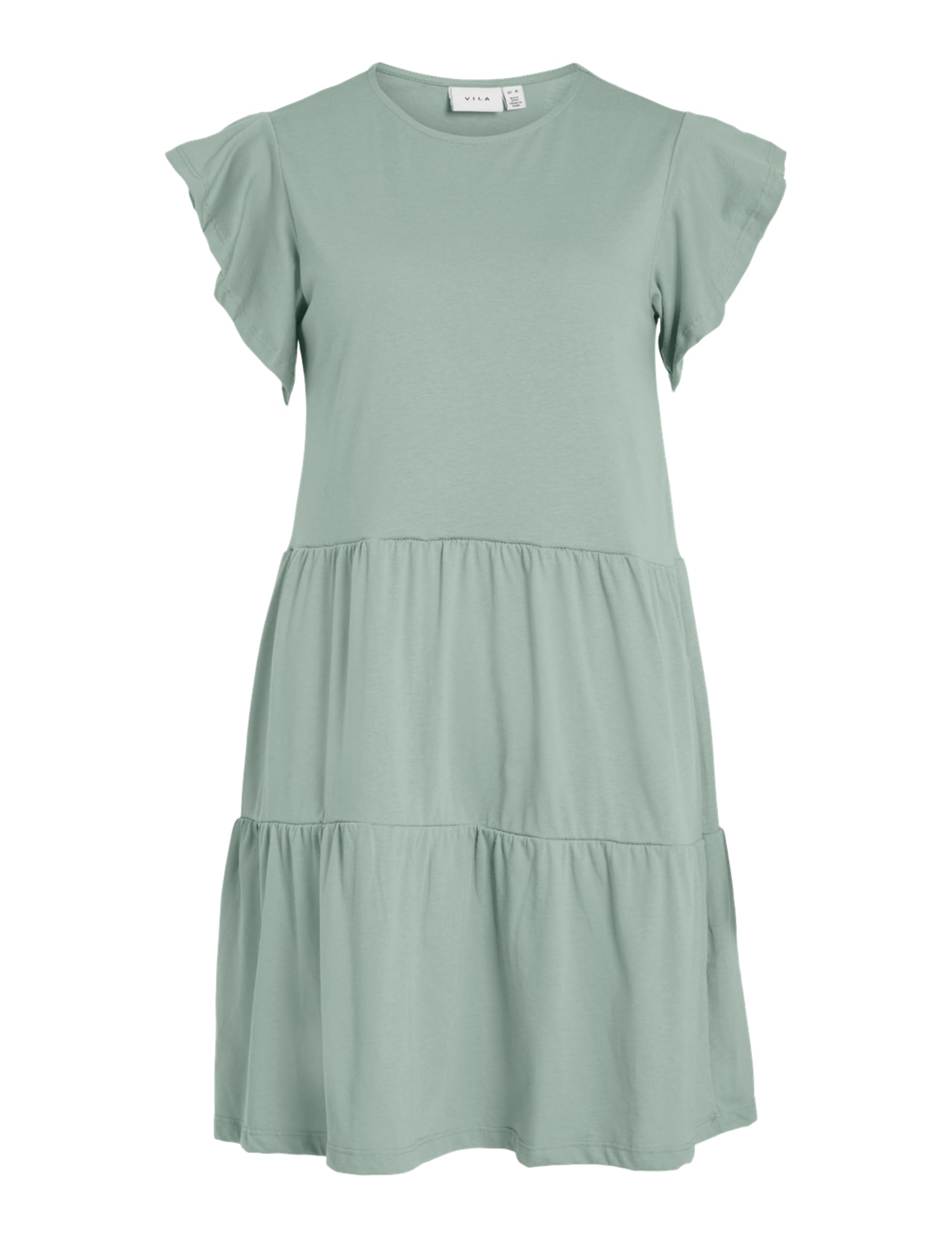 Vila Visummer S/S Dress, Silt Green, M