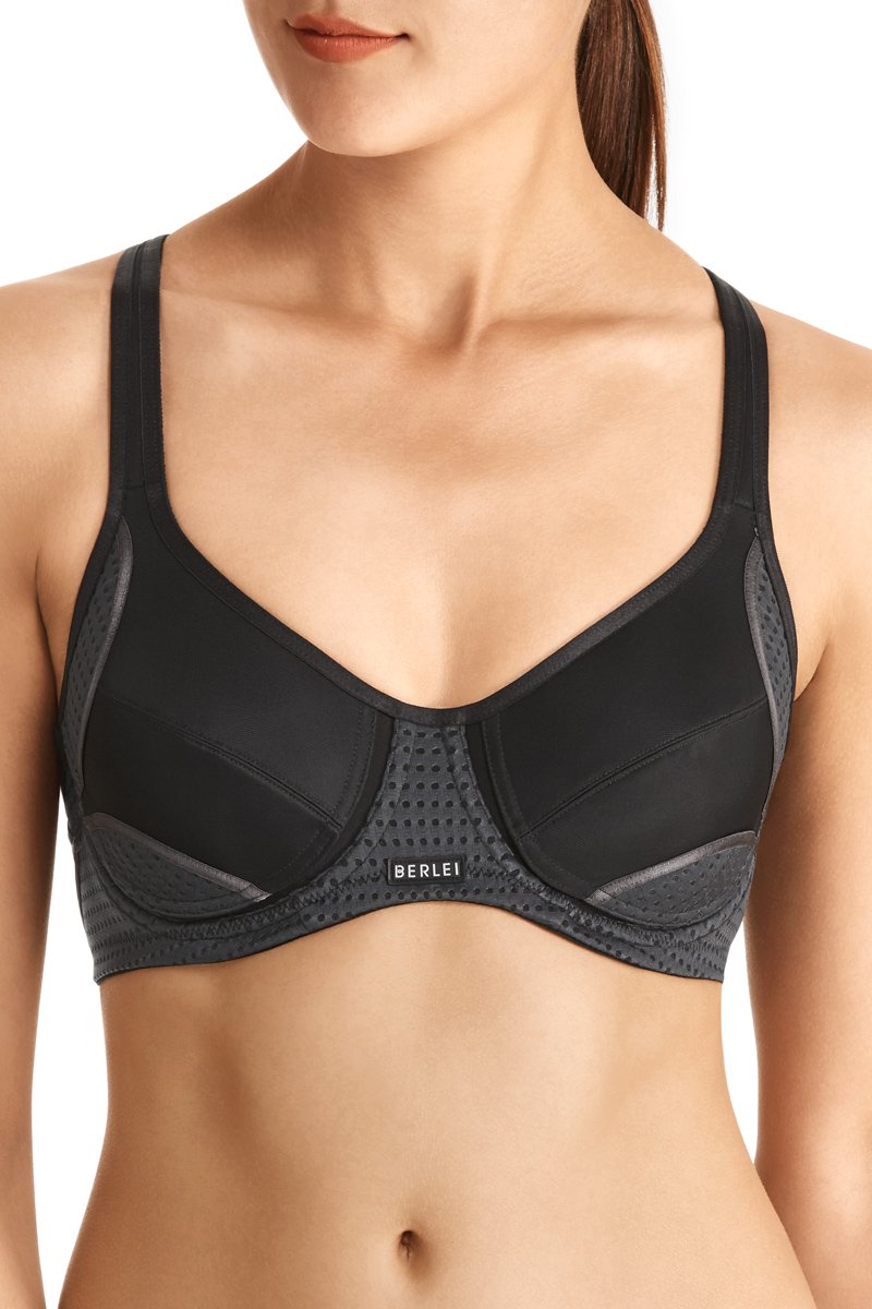 Berlei Women's Electrify Mesh Underwired Everyday Bras, Black, 32 32A UK